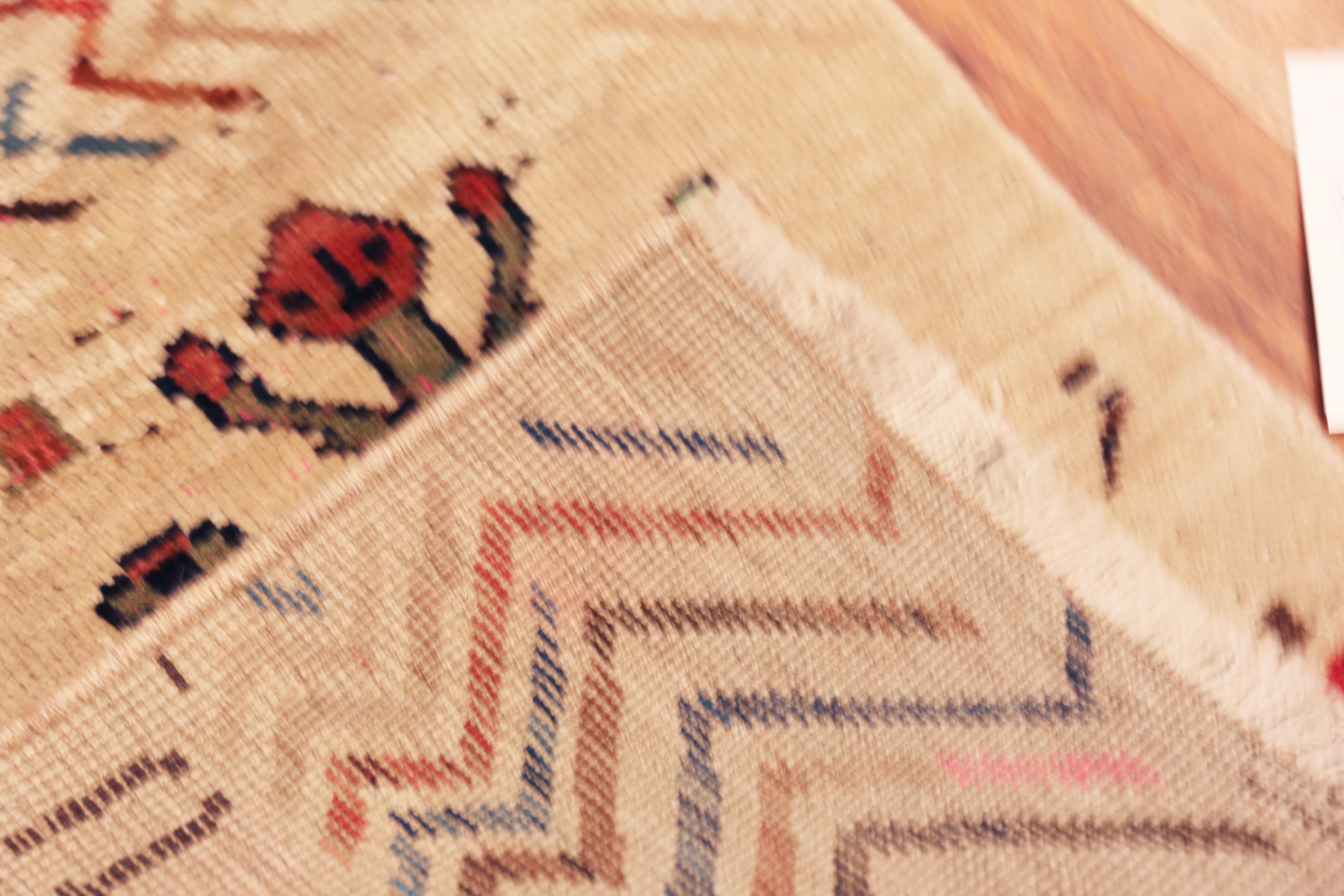 Primitiver Vintage-Stammes-Perserteppich Gabbeh, Herkunftsland: Persien, Entstehungszeit: Vintage By