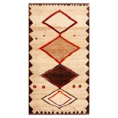Tappeto Nazmiyal Collection Vintage Tribal Persian Gabbeh 3 ft 8 in x 6 ft 8 in