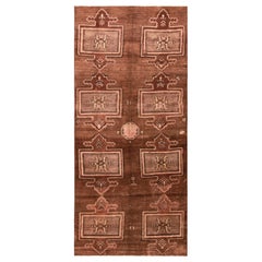 Nazmiyal Kollektion Vintage Türkischer Kars Geometrischer Teppich. 6 ft x 13 ft 3 in