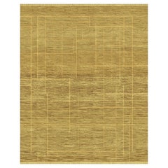 Nazmiyal Collection Yellow Modern Transitional Rug. 5 ft 10 in x 9 ft 5 in