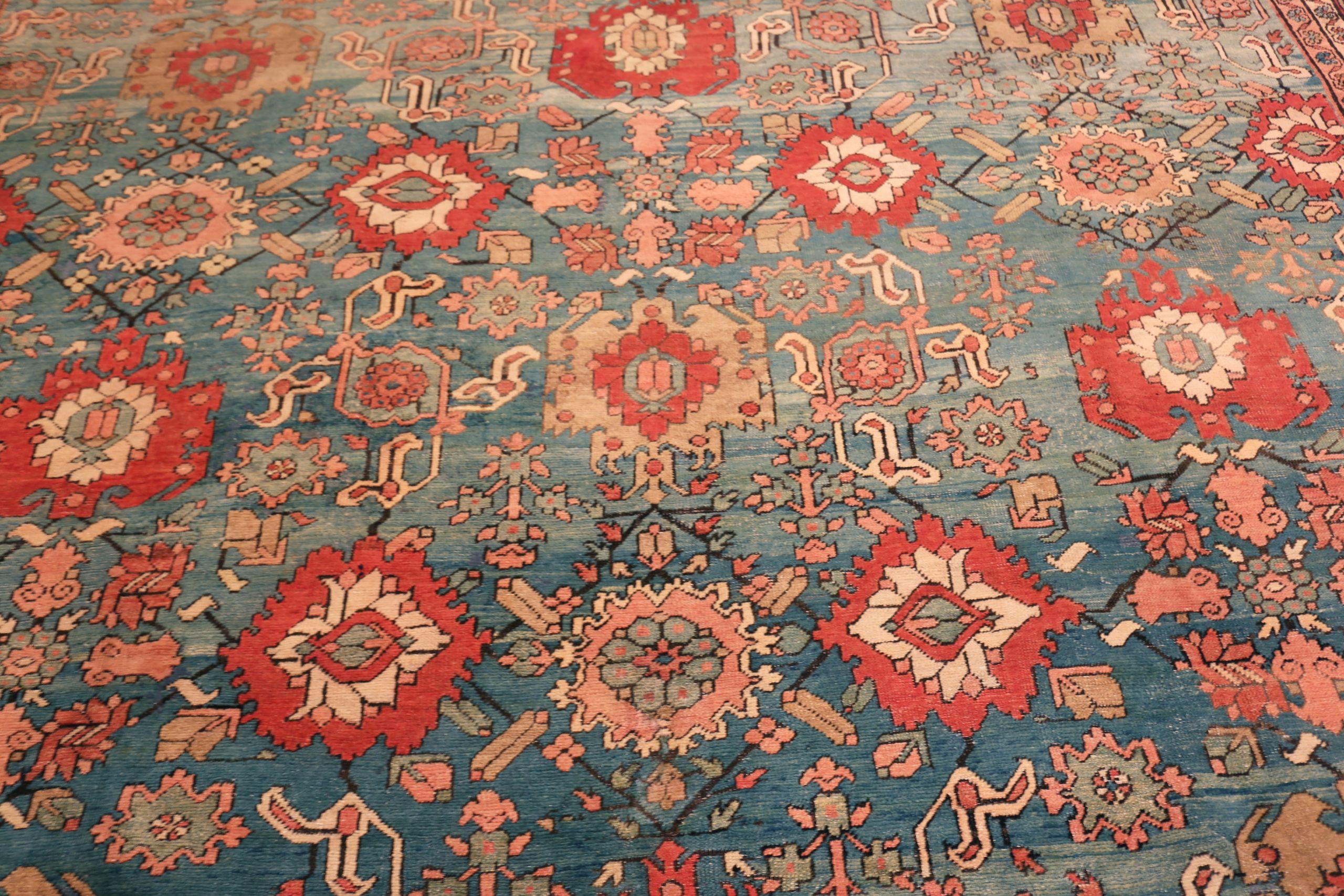 Heriz Serapi Nazmiyal Collection Tappeto Heriz persiano antico sovradimensionato 14 ft 3 in x 20 ft 4 in in vendita