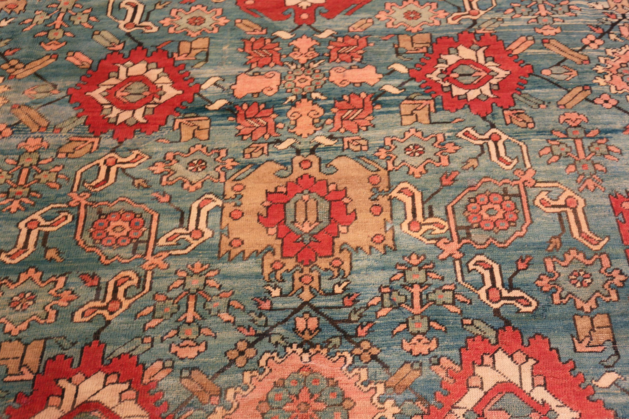 Persiano Nazmiyal Collection Tappeto Heriz persiano antico sovradimensionato 14 ft 3 in x 20 ft 4 in in vendita