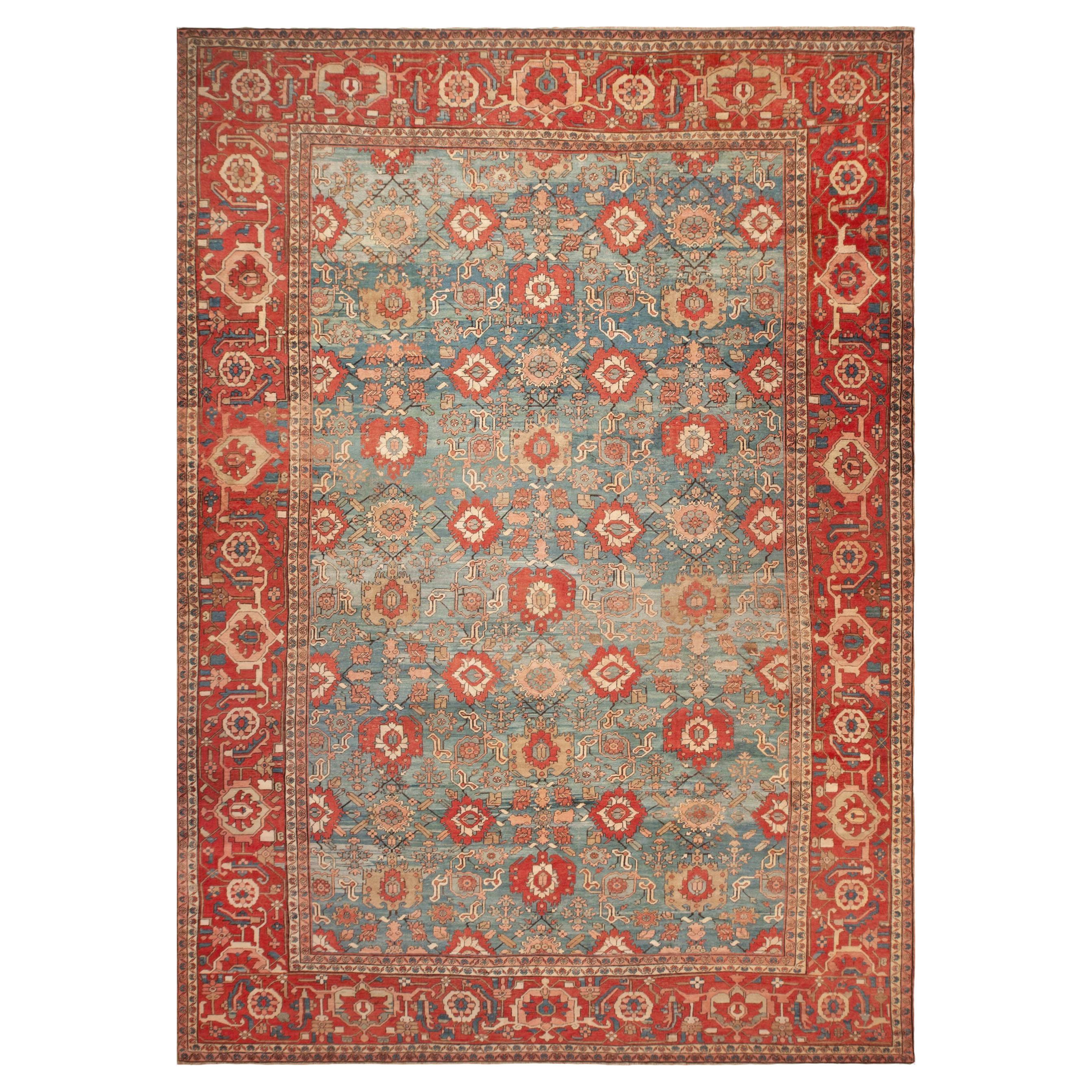 Nazmiyal Collectionen überdimensioniert antiken persischen Heriz Teppich 14 ft 3 in x 20 ft 4 in