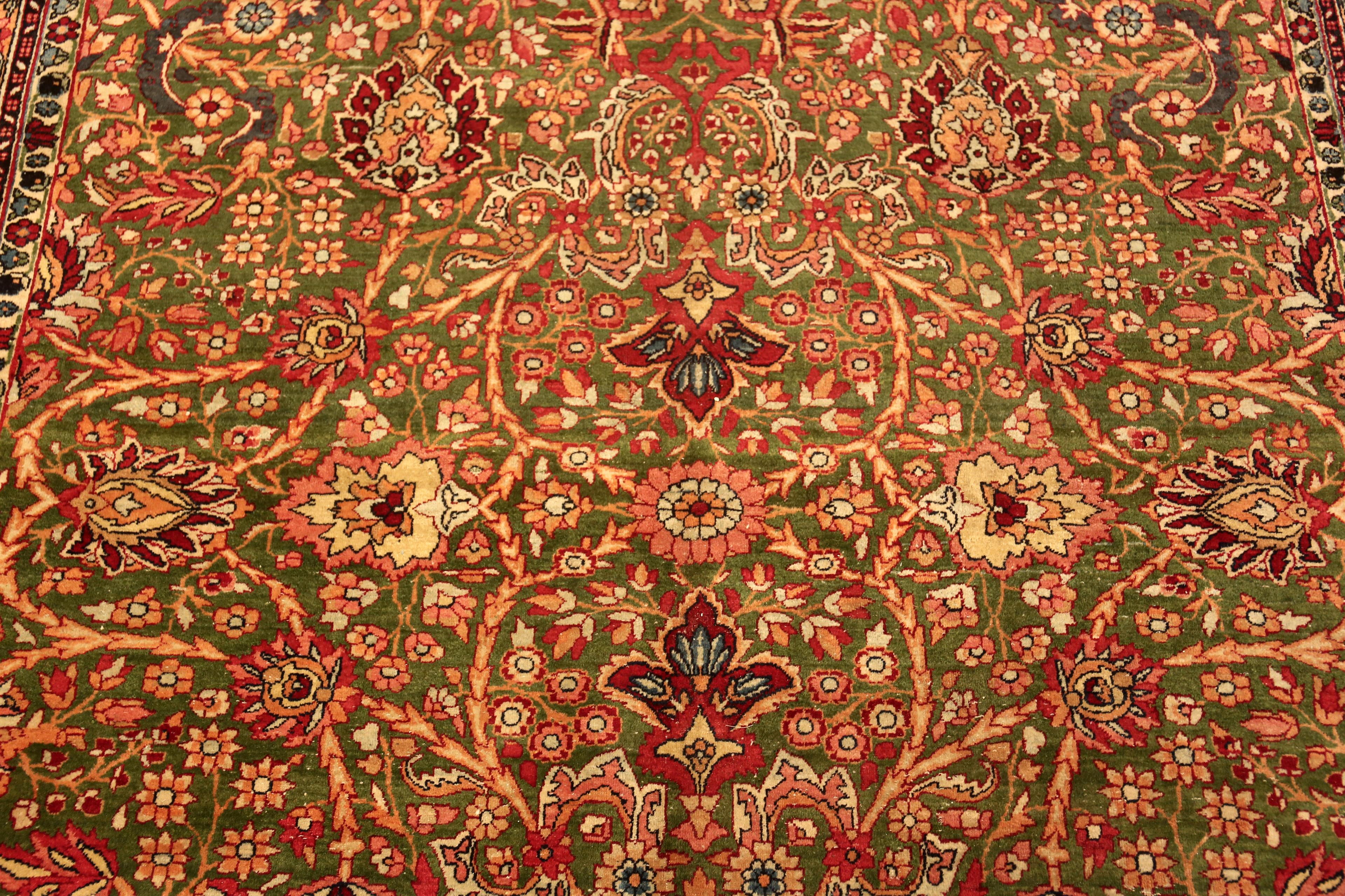 Wool Gallery Size Antique Persian Tehran Rug. 7 ft x 15 ft 1 in For Sale