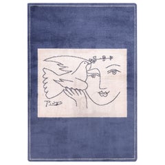 Nazmiyal Vintage Peace And Joy Rug By Picasso.  4 ft 3 in x 6 ft 3 in