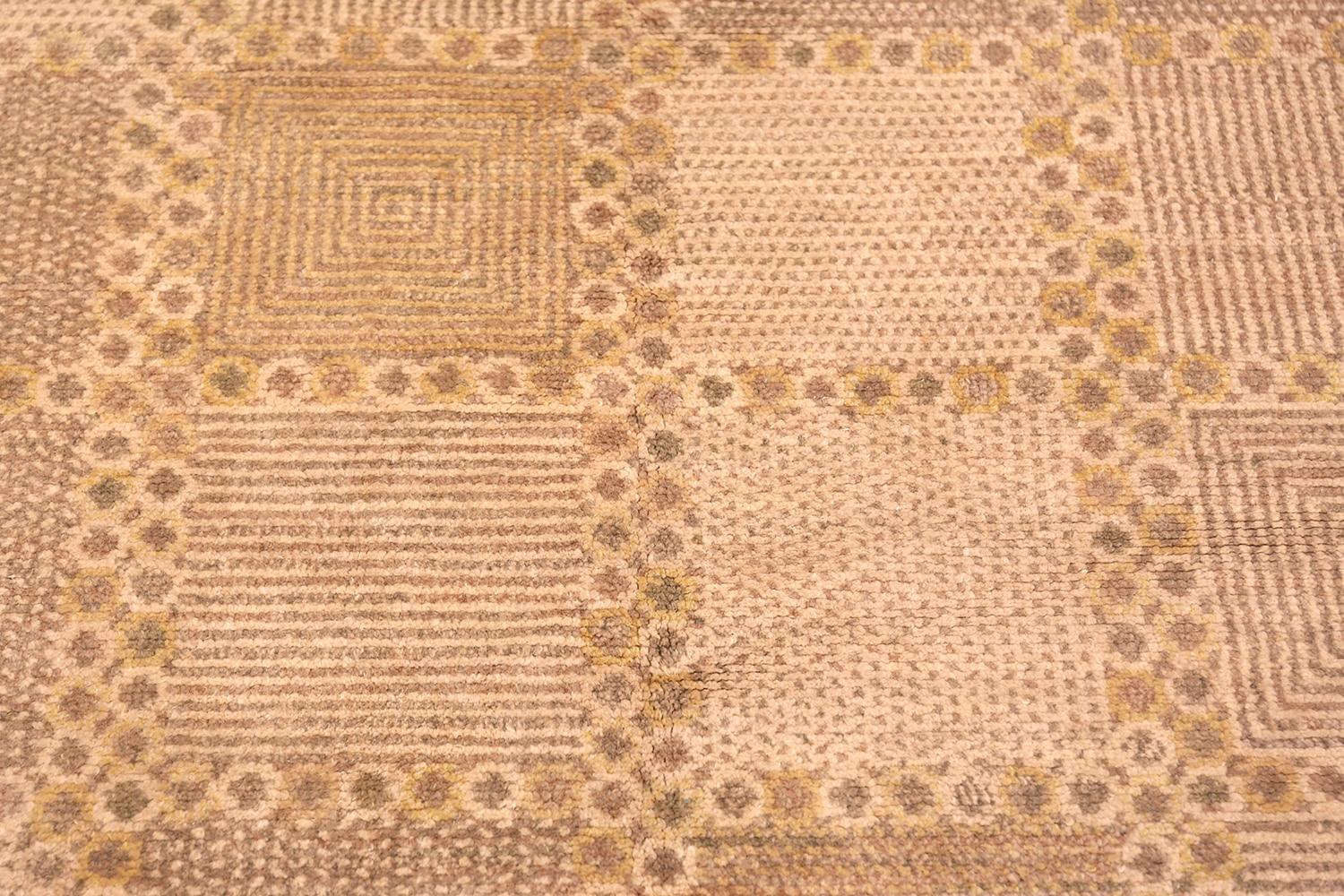 Alfombra Sueca Nazmiyal Vintage Escandinava Marta Maas. 2 metros x 2 metros en Excelente estado para la venta en New York, NY
