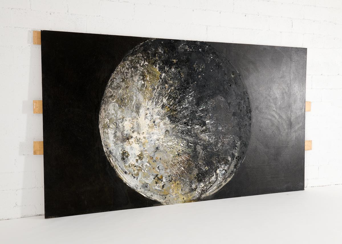 American NB 01, Large-scale Painting of a Planet by Thierry Despont For Sale