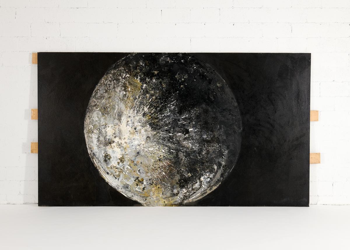 Contemporary NB 01, Large-scale Painting of a Planet by Thierry Despont For Sale