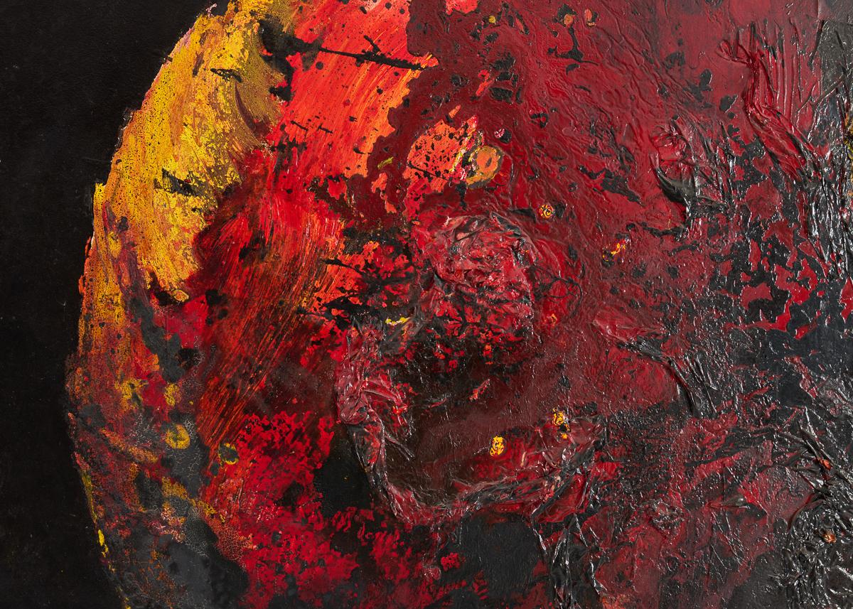 American NB 02, Large-scale Painting of a Planet by Thierry Despont For Sale