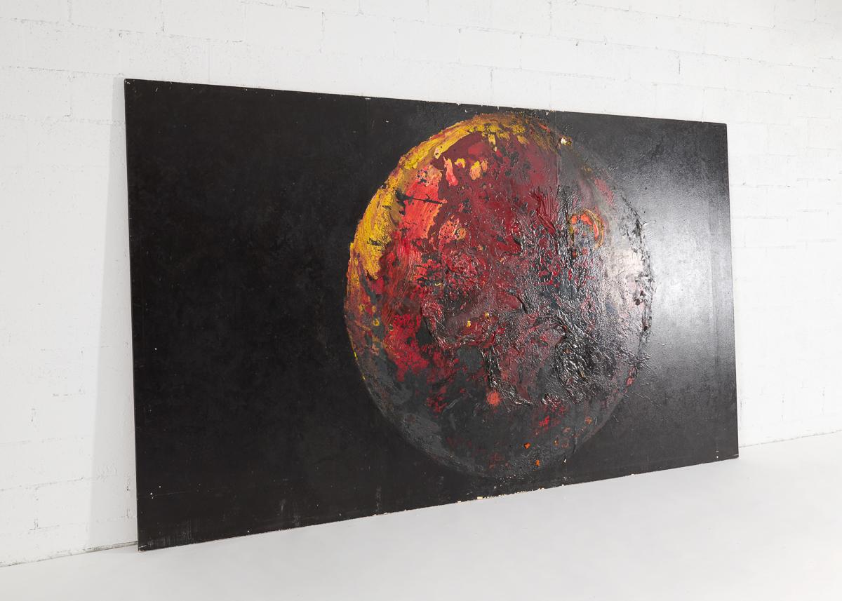 NB 02, Large-scale Painting of a Planet by Thierry Despont In Good Condition For Sale In New York, NY