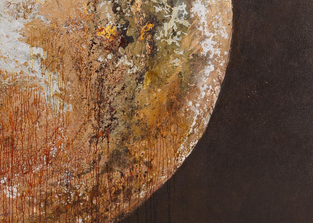 NB 03, Large-scale Painting of a Planet by Thierry Despont In Good Condition For Sale In New York, NY