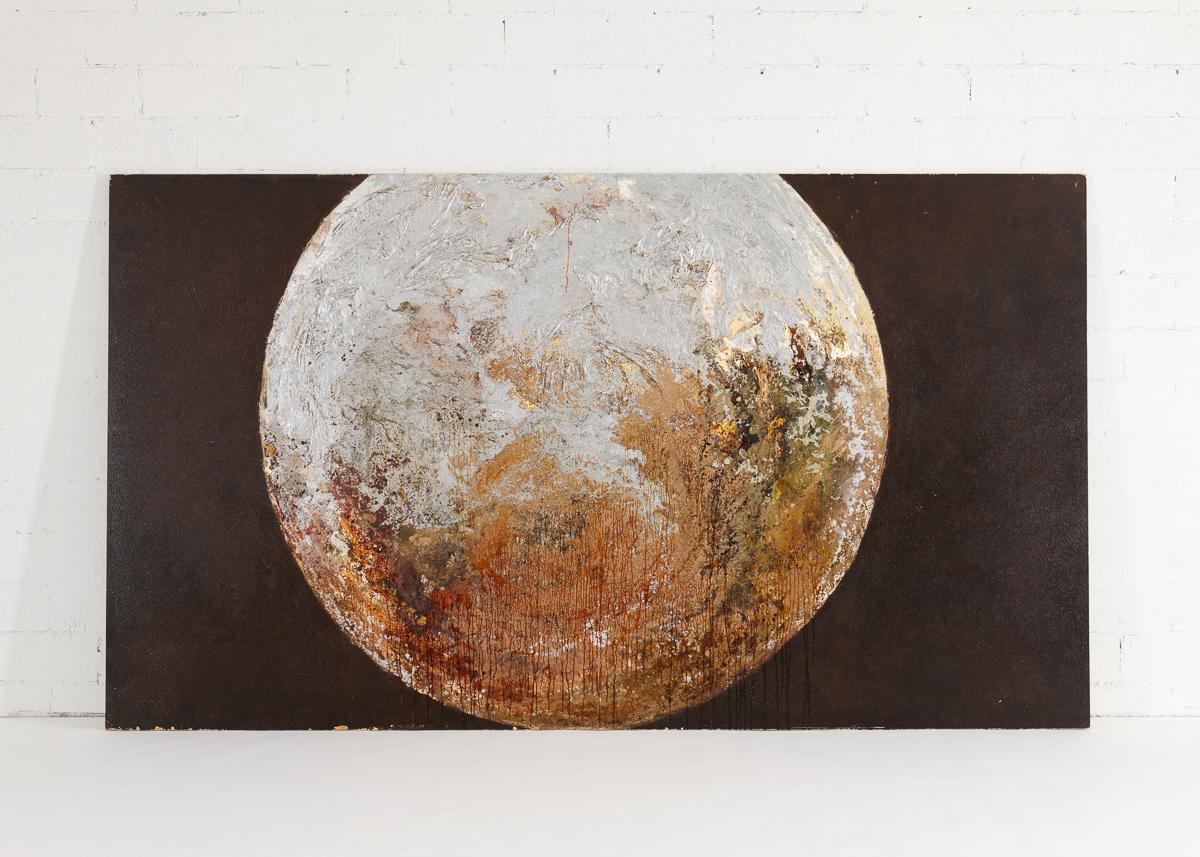 Contemporary NB 03, Large-scale Painting of a Planet by Thierry Despont For Sale