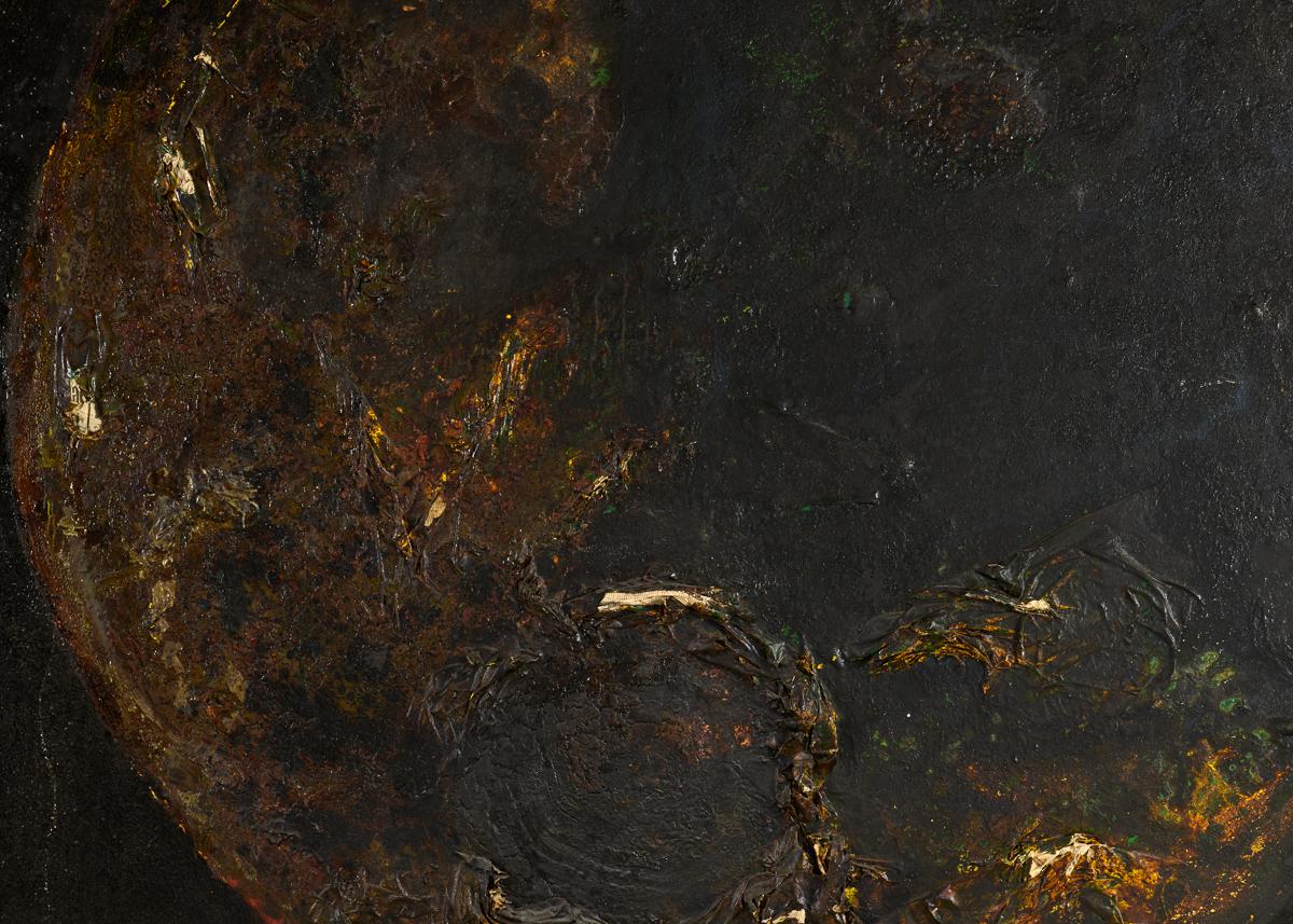 American NB 05, Large-scale Painting of a Planet by Thierry Despont For Sale