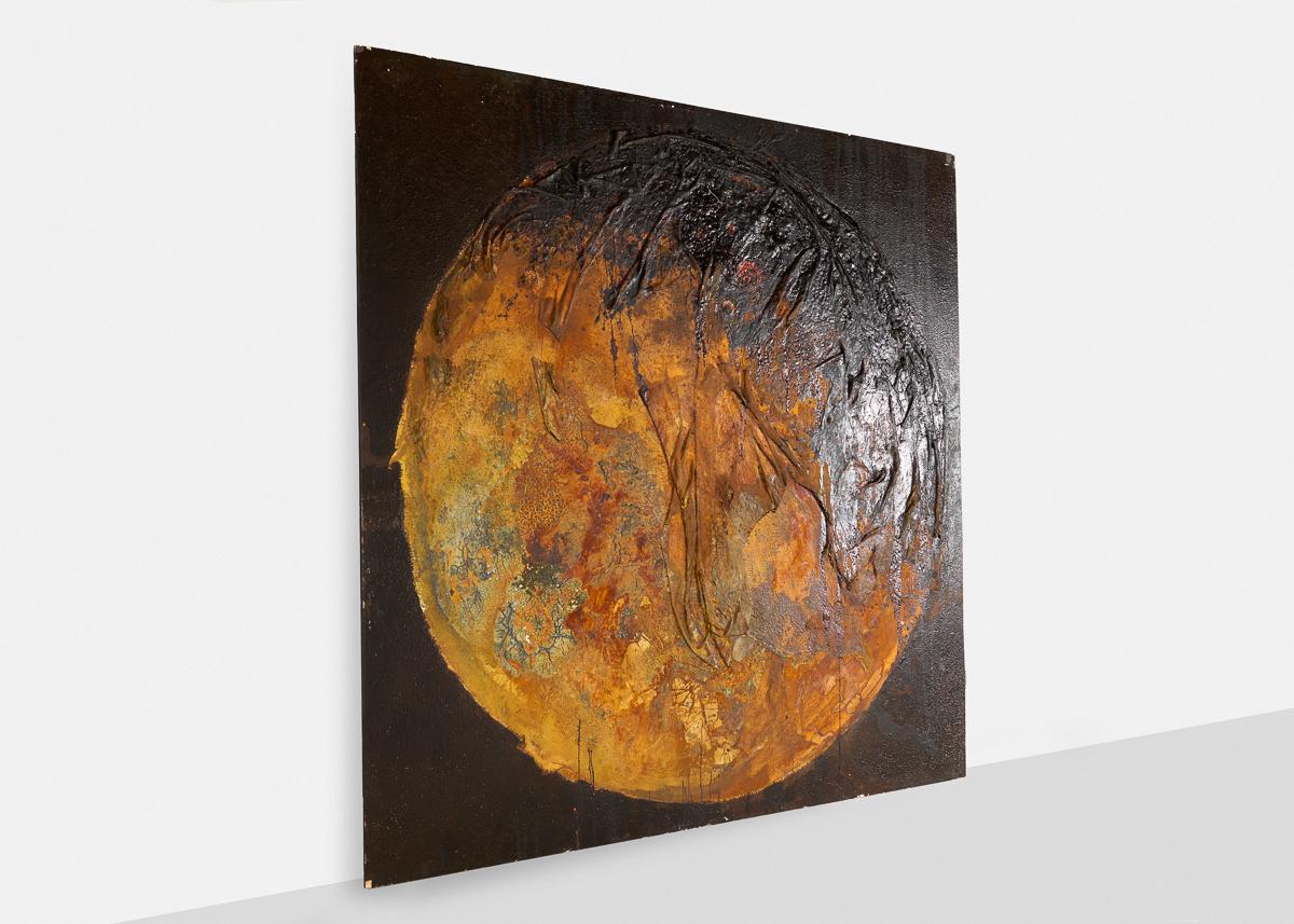 NB 07, peinture à grande échelle d'une planète par Thierry Despont Bon état - En vente à New York, NY