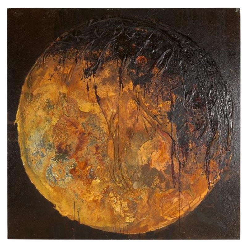 NB 07, peinture à grande échelle d'une planète par Thierry Despont