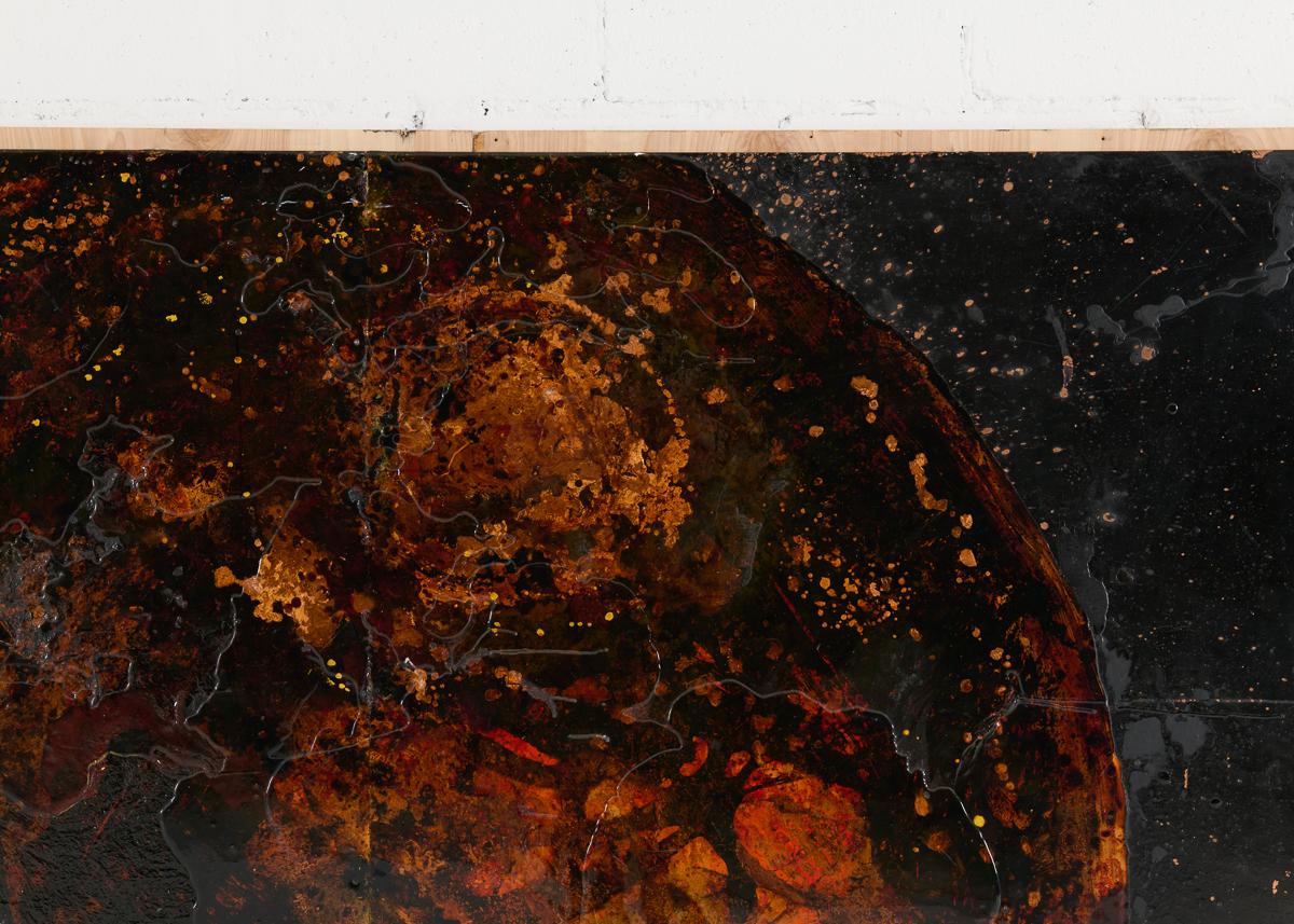 American NB 12, Large-scale Painting of a Planet by Thierry Despont For Sale