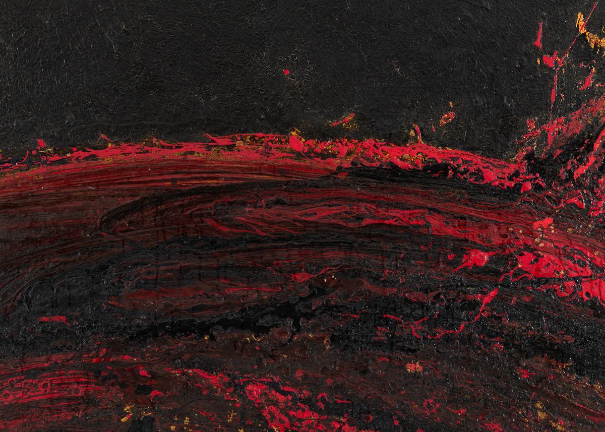 NB 16, peinture à grande échelle d'une planète par Thierry Despont Bon état - En vente à New York, NY