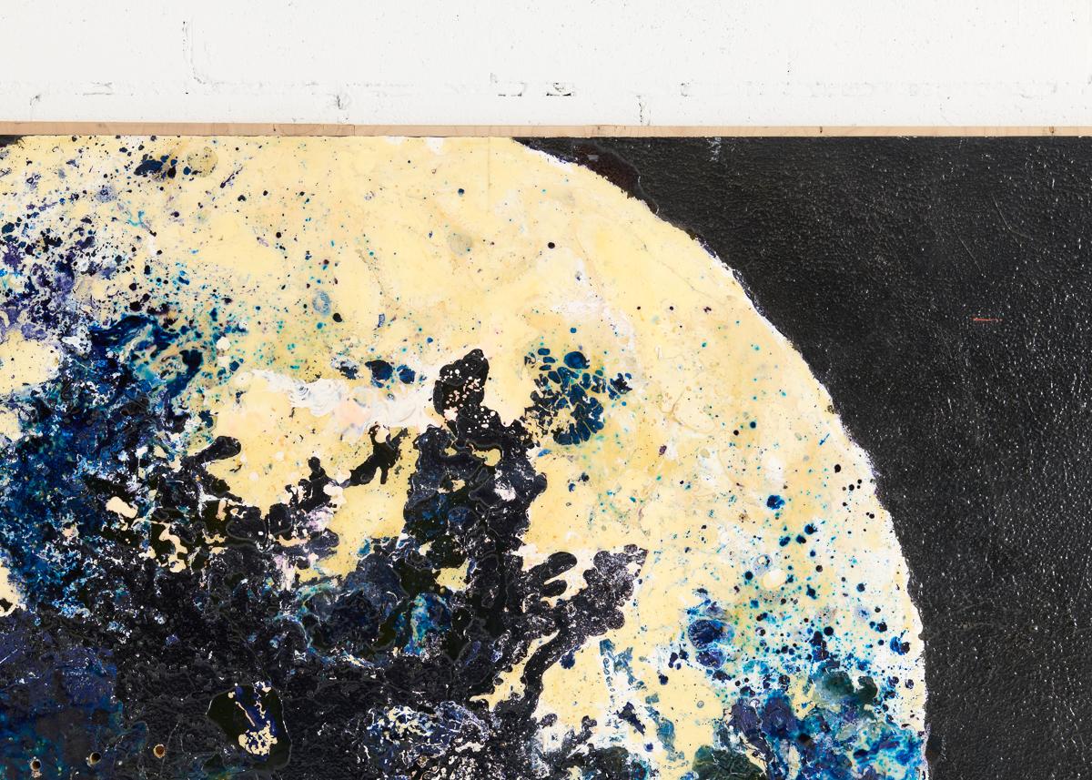 American NB 17, Large-scale Painting of a Planet by Thierry Despont For Sale
