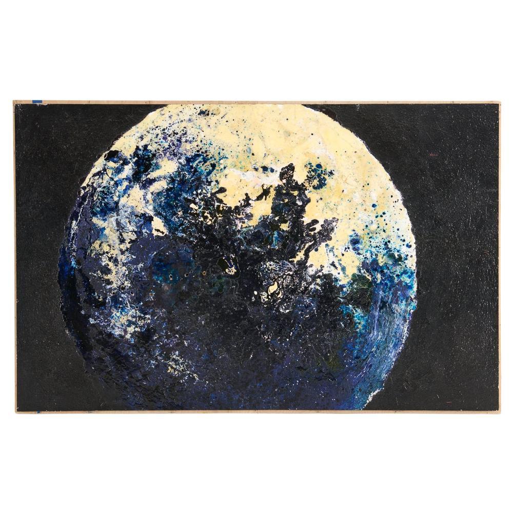 NB 17, Large-scale Painting of a Planet by Thierry Despont For Sale