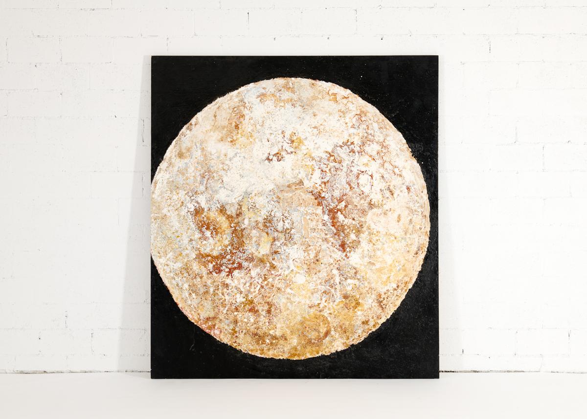Contemporary NB 21, Large-scale Painting of a Planet by Thierry Despont For Sale