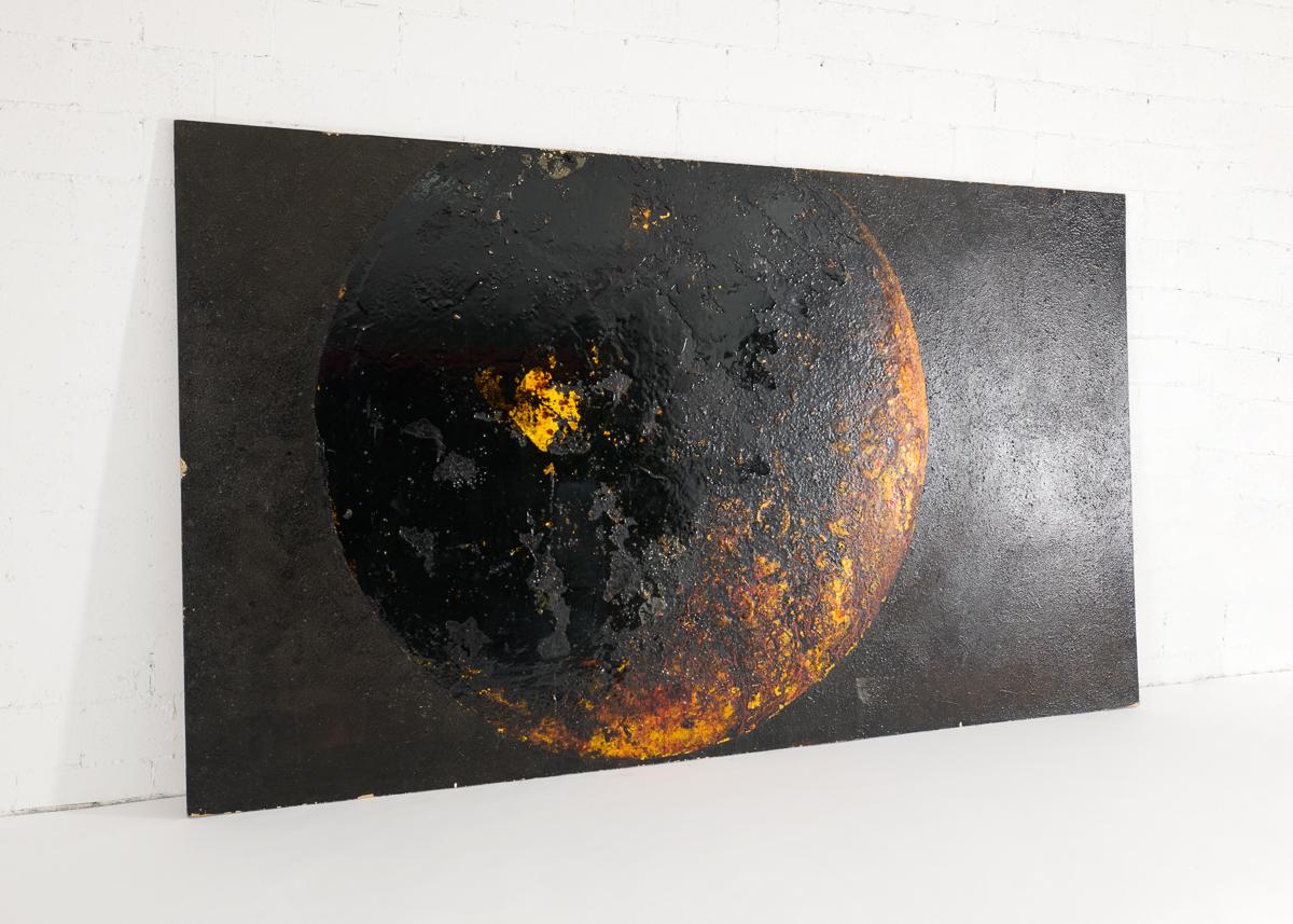 NB 25, peinture à grande échelle d'une planète par Thierry Despont Bon état - En vente à New York, NY
