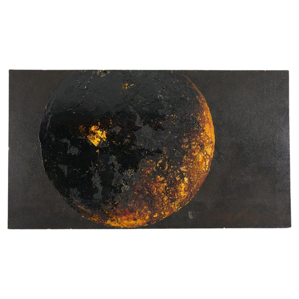 NB 25, peinture à grande échelle d'une planète par Thierry Despont