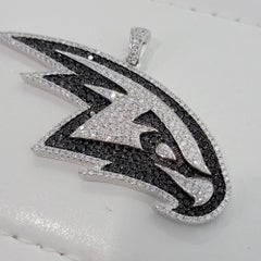 NBA Atlanta Hawks Official Licensed 14k Solid Gold Diamond Pendant by Gameplan