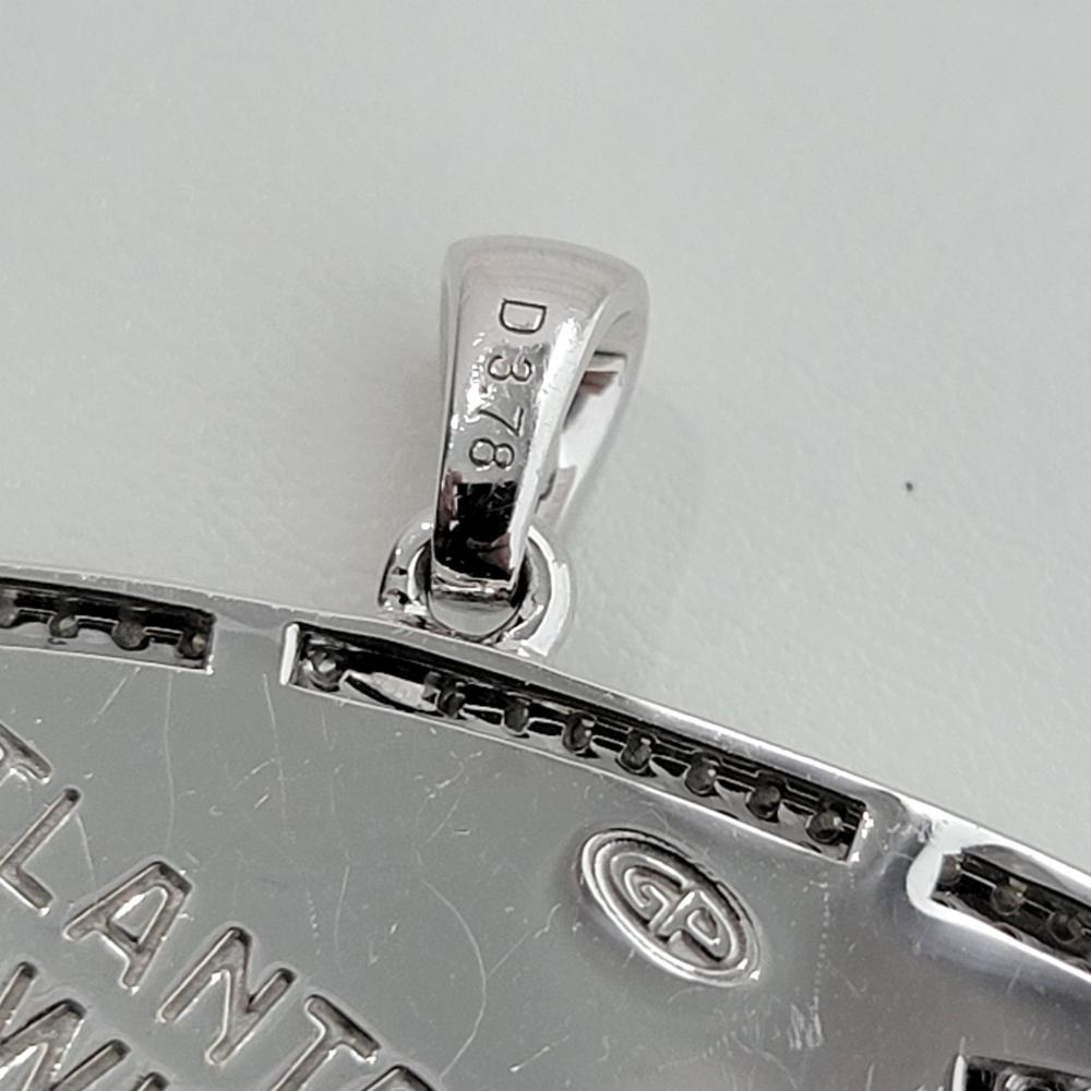 Ciondolo con diamante in oro massiccio 14k con licenza ufficiale NBA Atlanta Hawks di Gameplan in vendita 5
