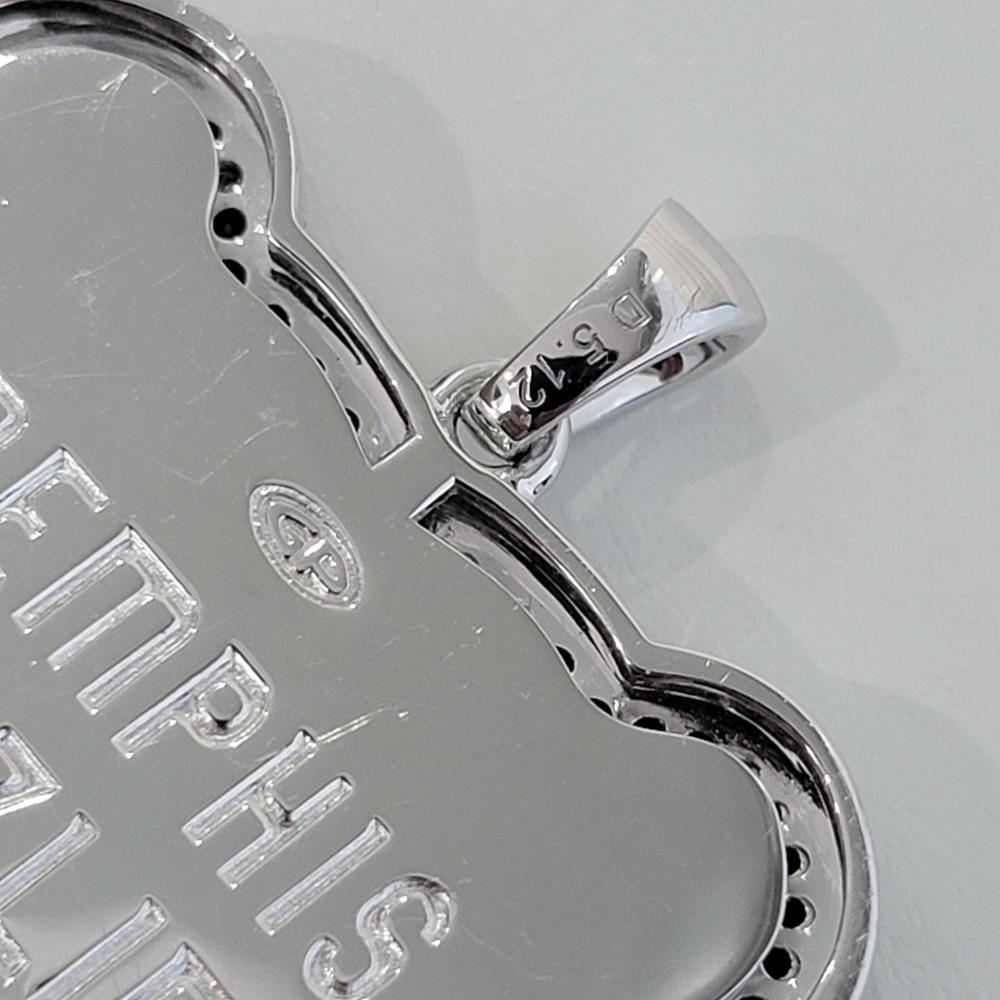 Pendentif Memphis Grizzlies en or 14 carats et diamants, autorisé officielment par Gameplan en vente 6
