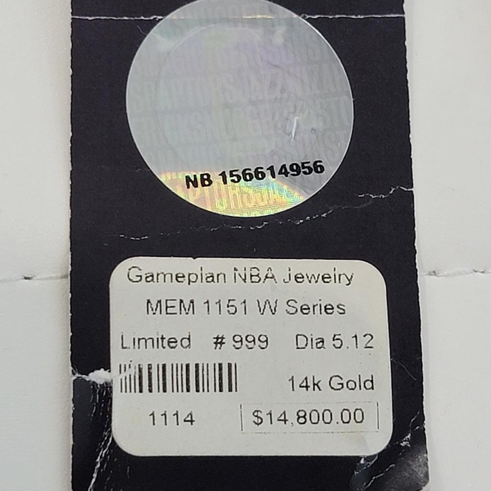 Pendentif Memphis Grizzlies en or 14 carats et diamants, autorisé officielment par Gameplan en vente 8