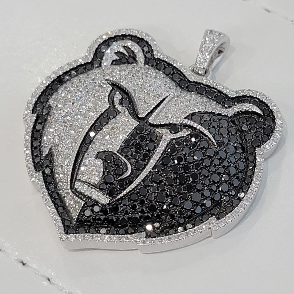 Pendentif Memphis Grizzlies en or 14 carats et diamants, autorisé officielment par Gameplan Unisexe en vente