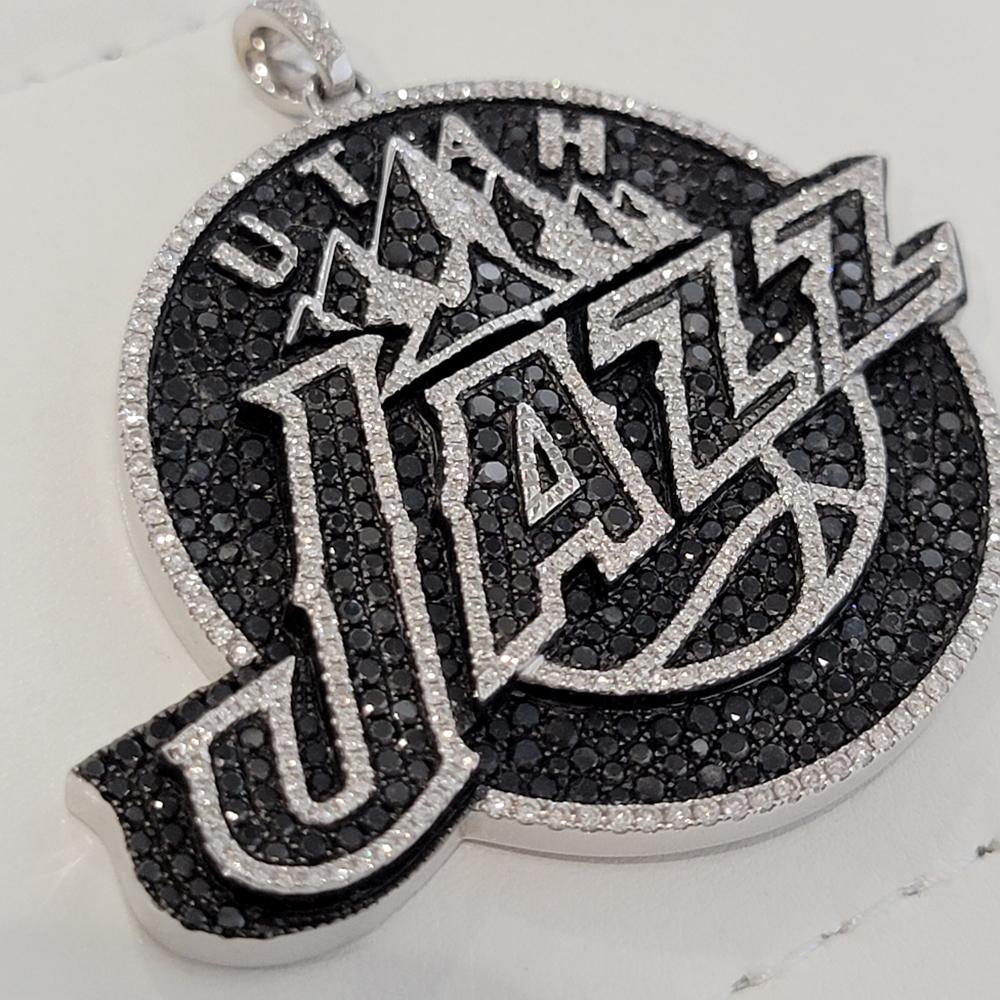 Women's or Men's NBA Utah Jazz Official Licensed  14k Solid Gold Diamond Team Pendant by Gameplan For Sale