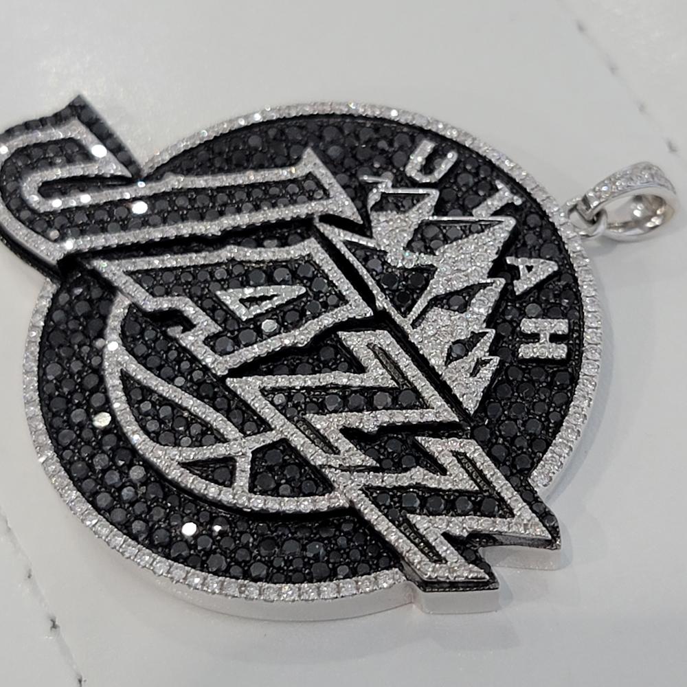 NBA Utah Jazz Official Licensed  14k Solid Gold Diamond Team Pendant by Gameplan For Sale 2