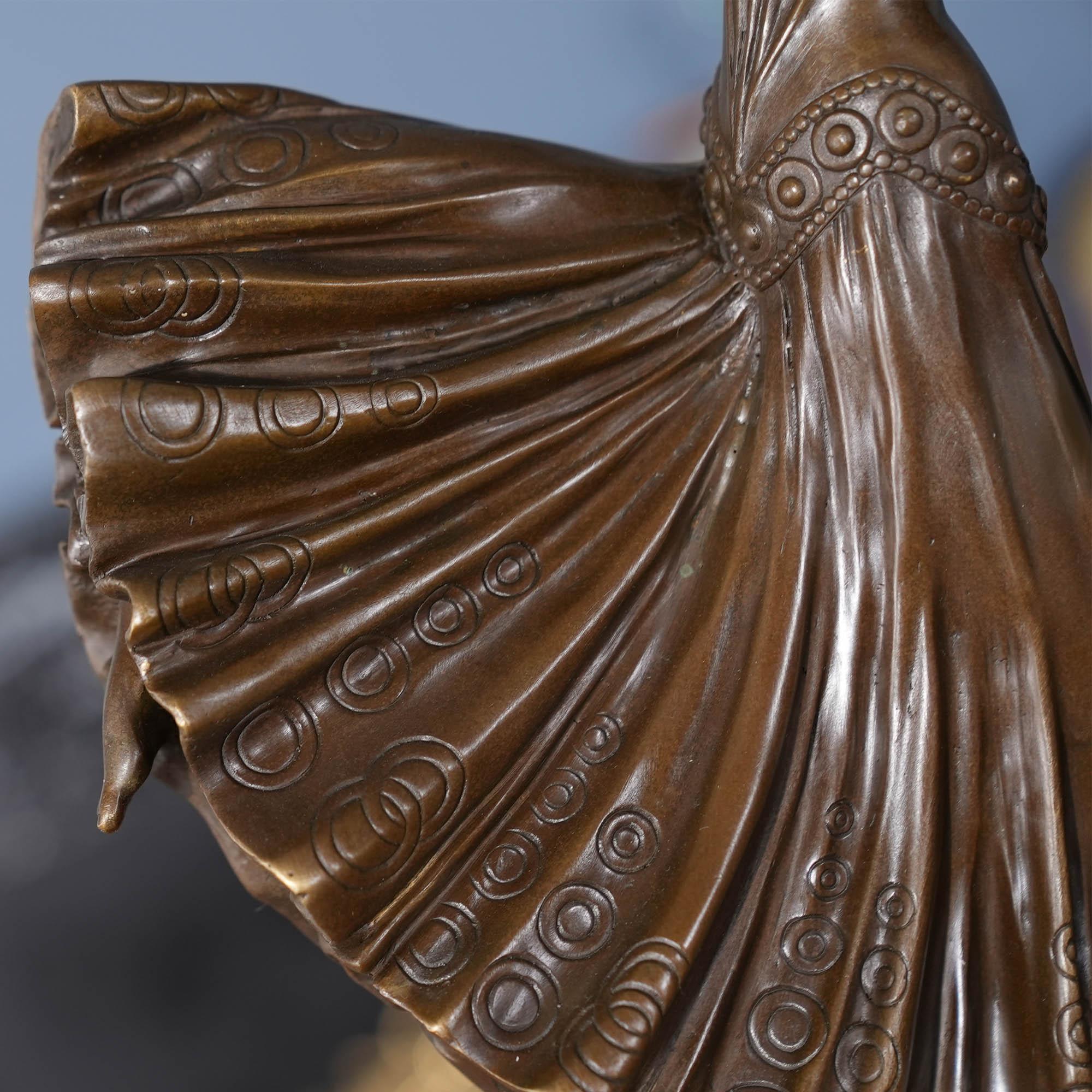 NBRHMN041 Ballerina in bronzo su base in marmo In condizioni Nuovo in vendita a Annville, PA