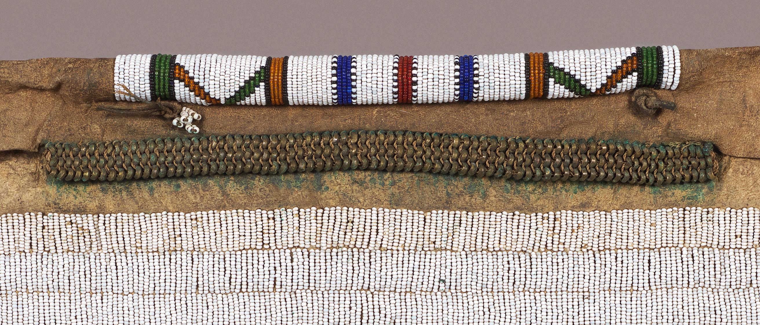 Tribal Ndebele Married Woman's Beaded Apron, South Africa  For Sale