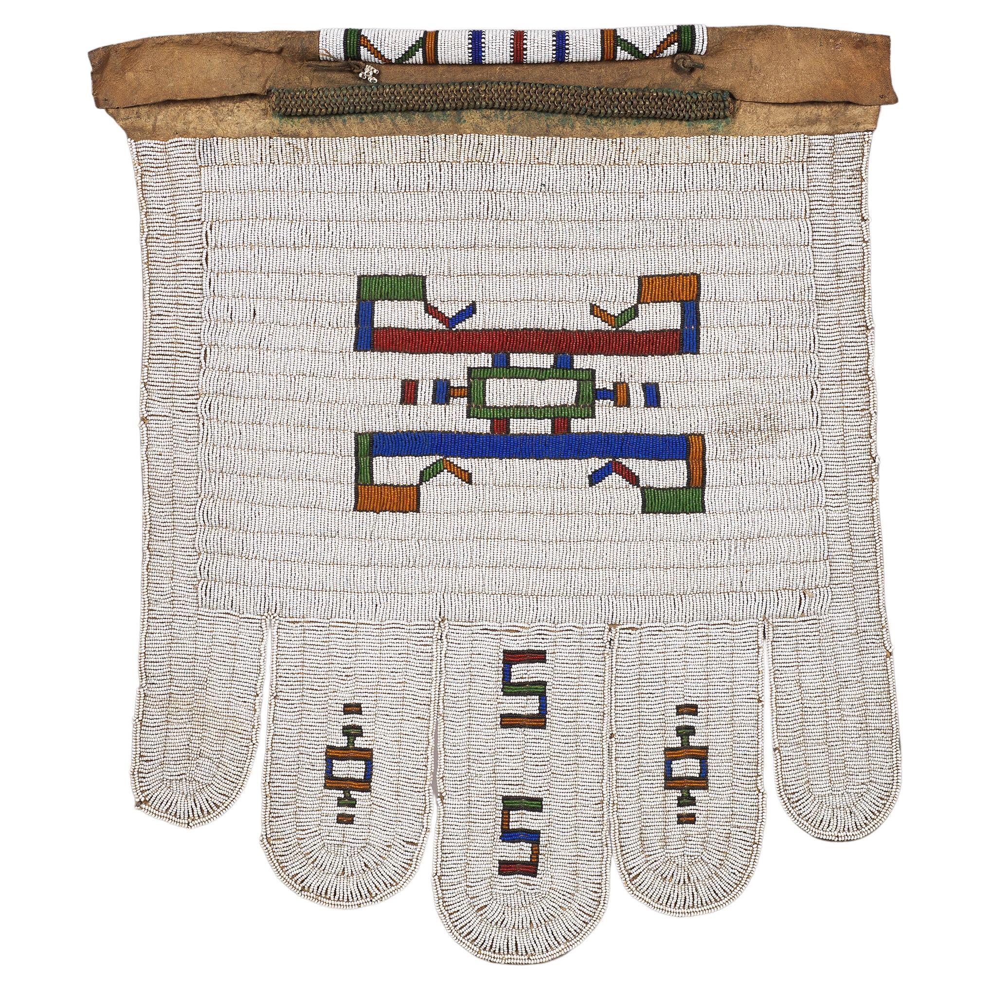 Ndebele Married Woman's Beaded Apron, South Africa  For Sale