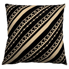 Ndop Black and Gold Pillow