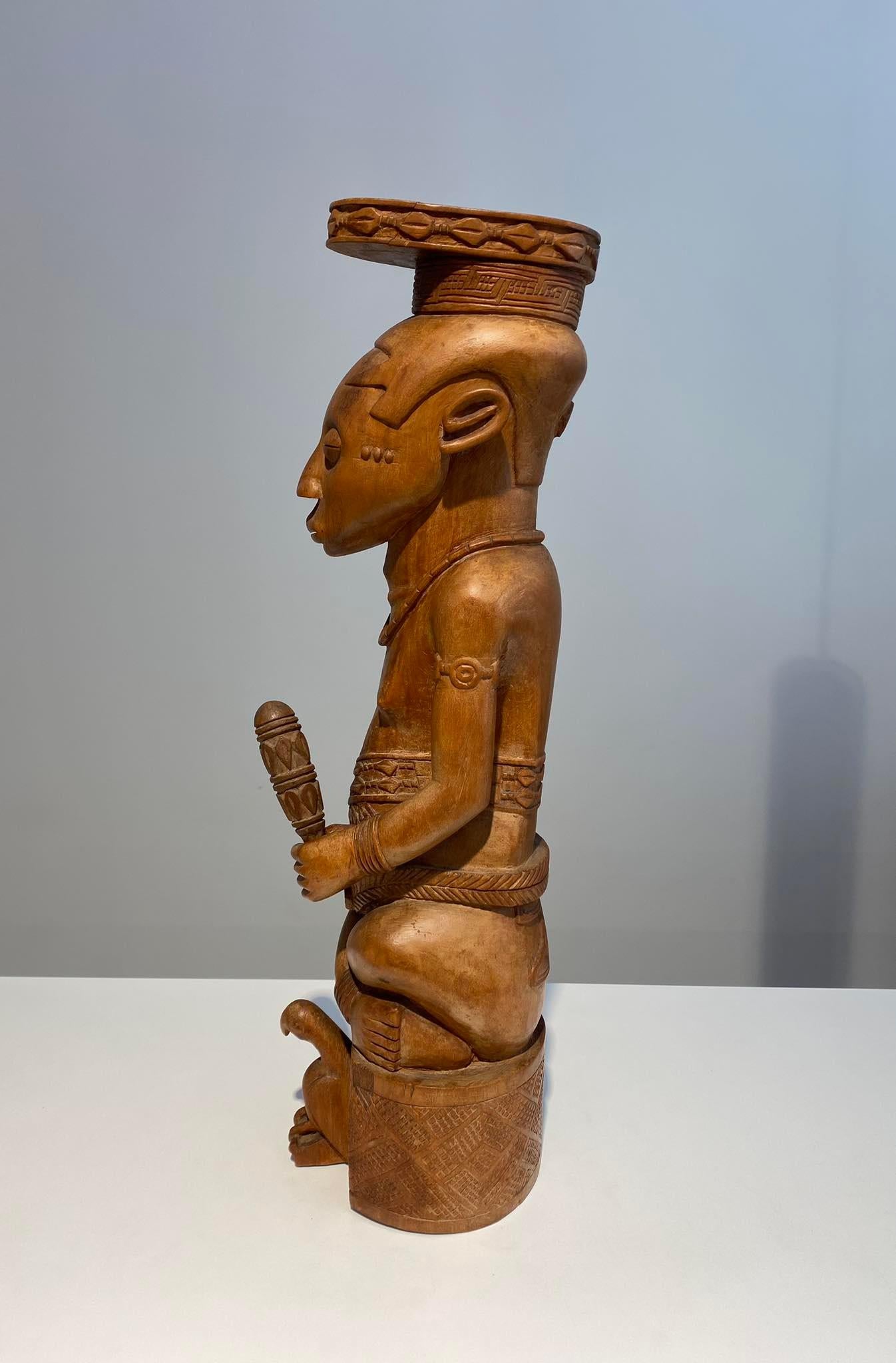 Ndop Kuba Statue From The Kuba Ndengese Shoowa Tribe Dr Congo Kasaï African Art For Sale 3