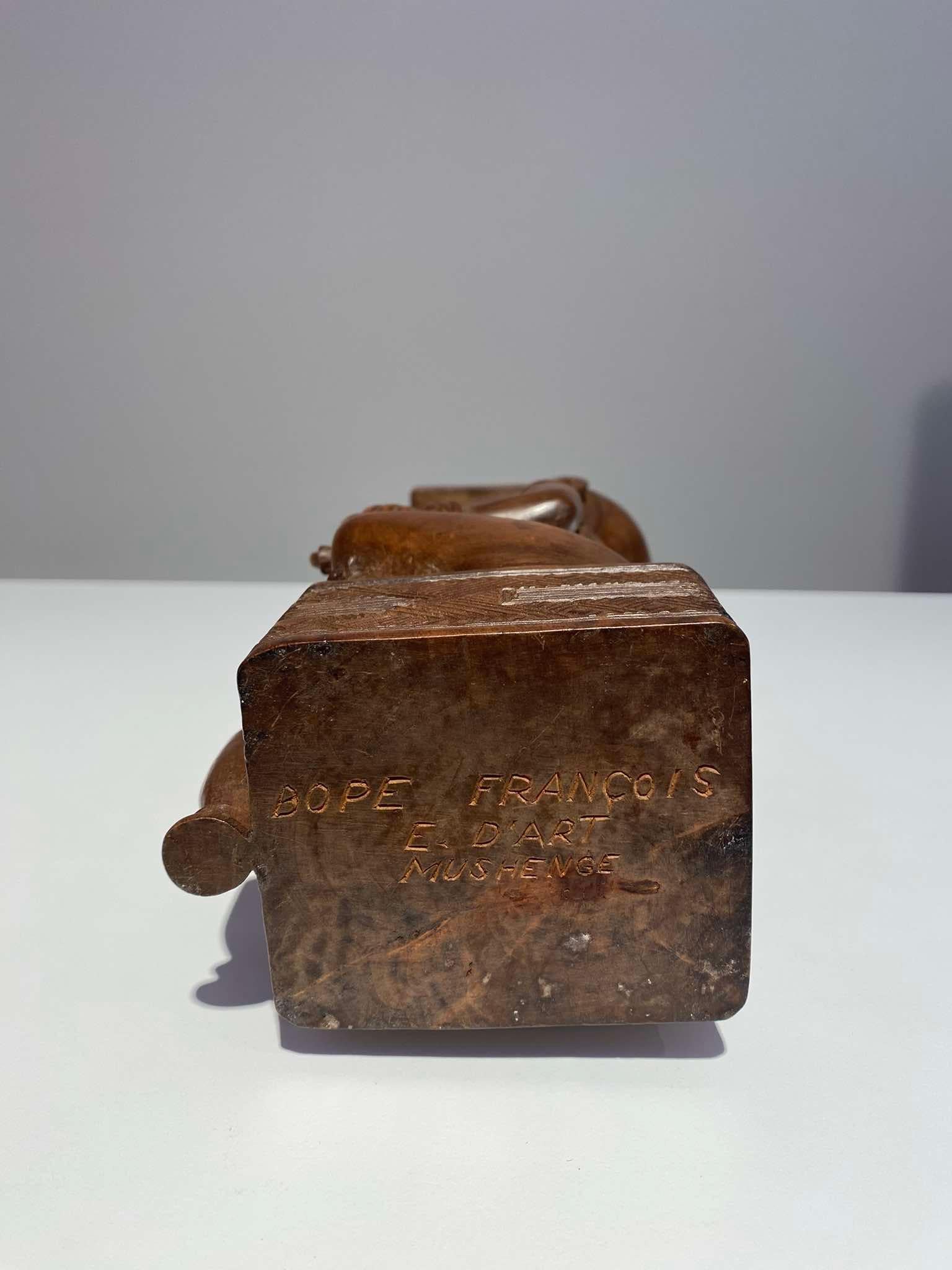 Statua di Ndop Kuba della tribù Kuba Ndengese Shoowa del Congo Kasaï Arte africana in vendita 6