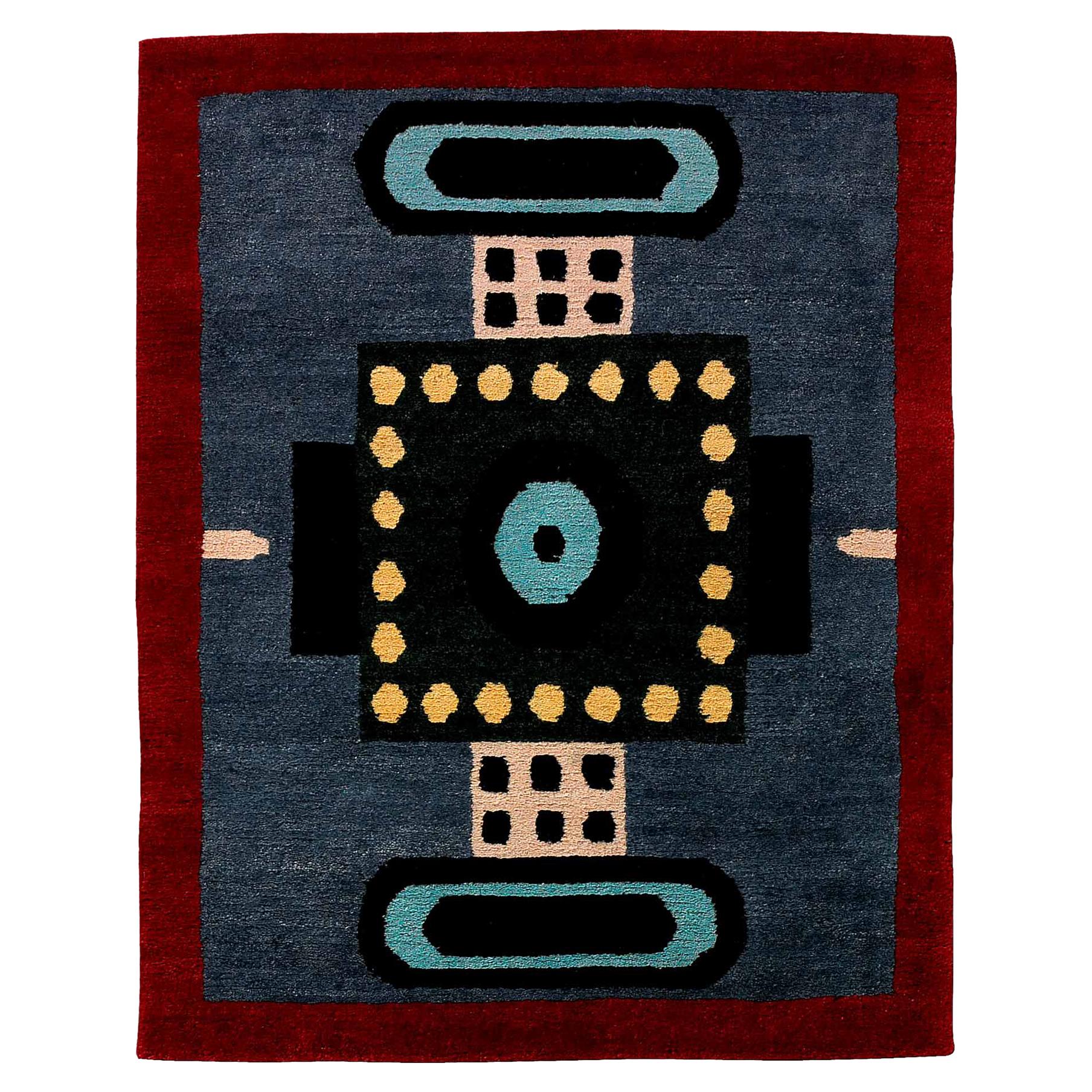 NDP11 Woollen Carpet by Nathalie du Pasquier for Post Design Collection/Memphis For Sale