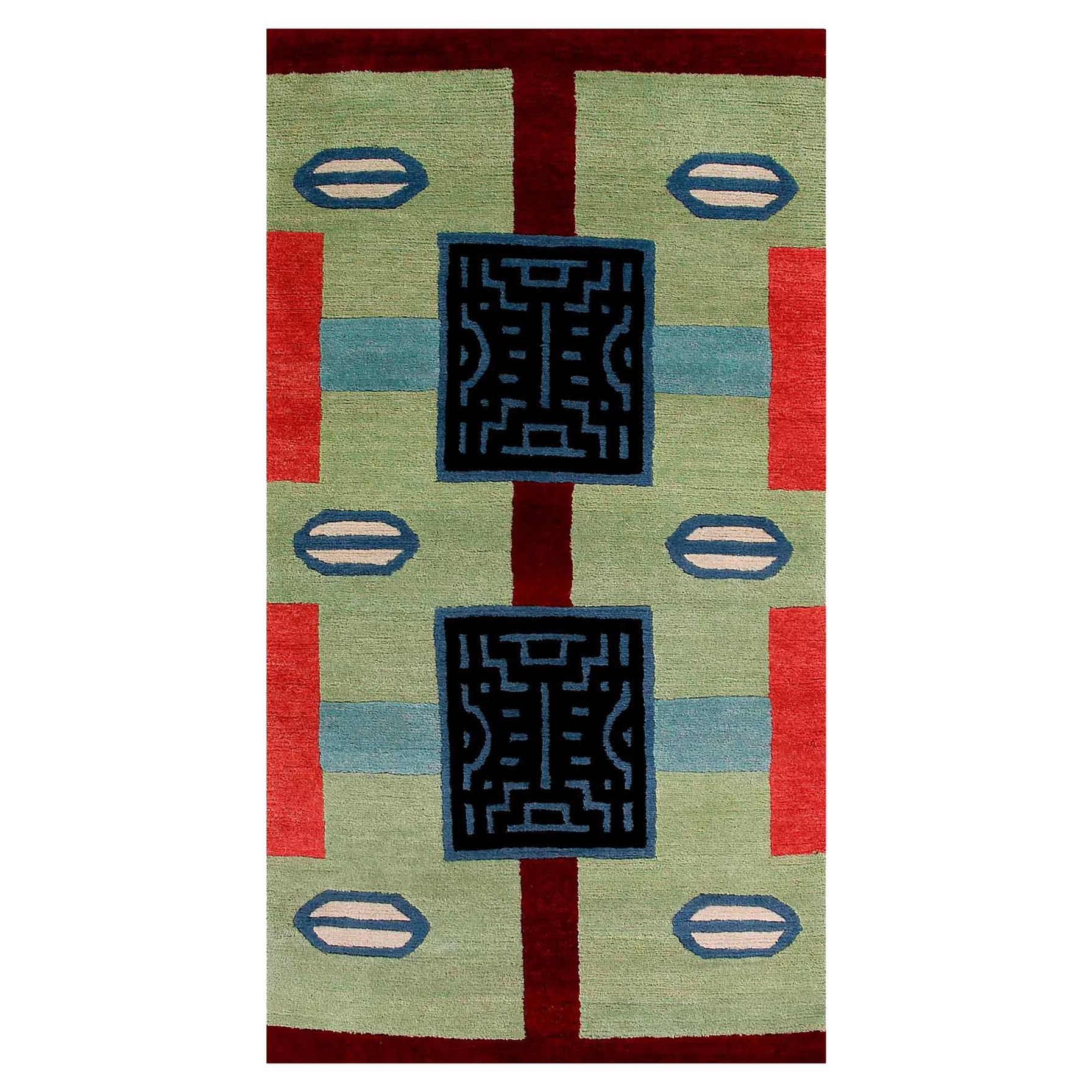 NDP12 Woollen Carpet by Nathalie du Pasquier for Post Design Collection/Memphis For Sale