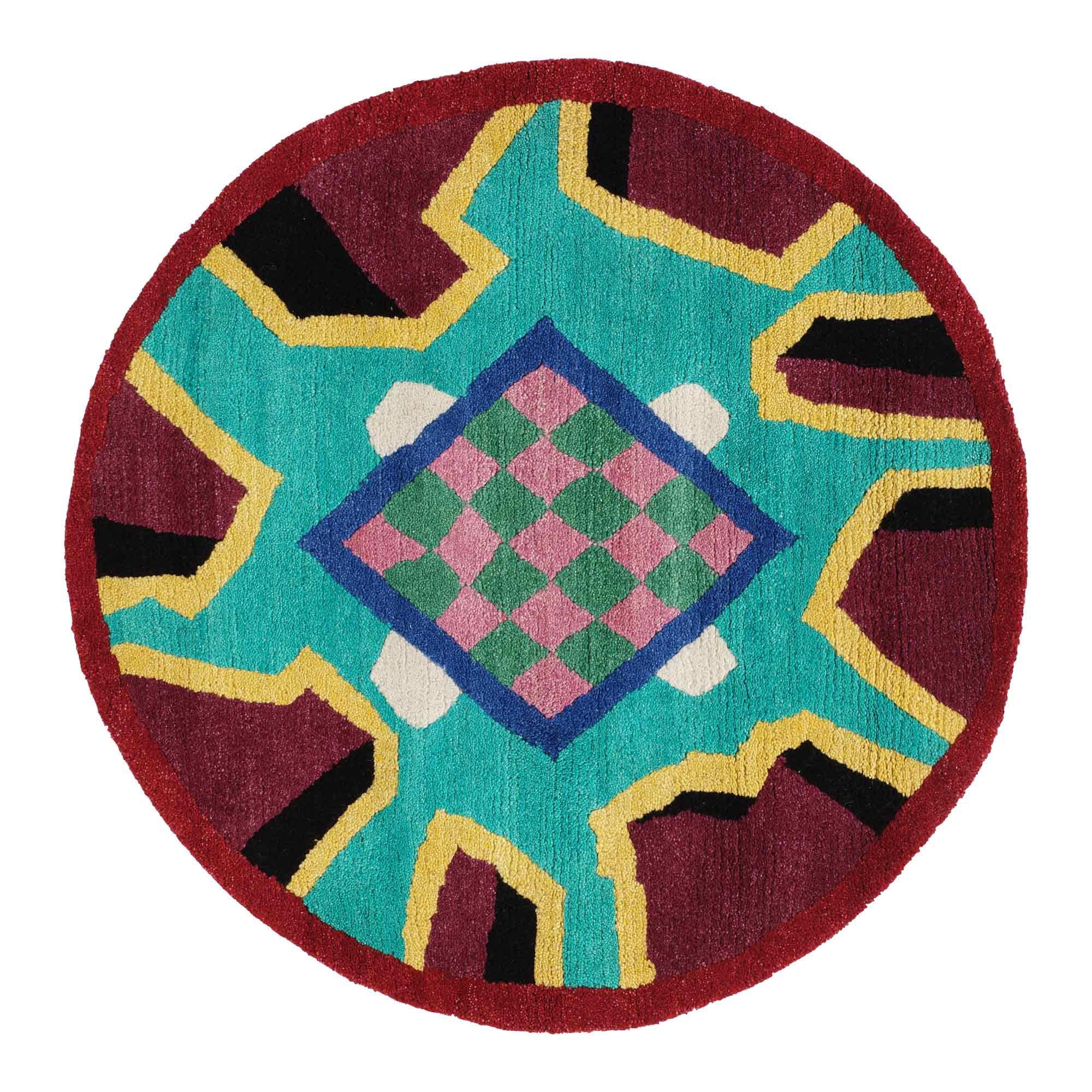 NDP18 Woollen Carpet by Nathalie Du Pasquier for Post Design Collection/Memphis For Sale