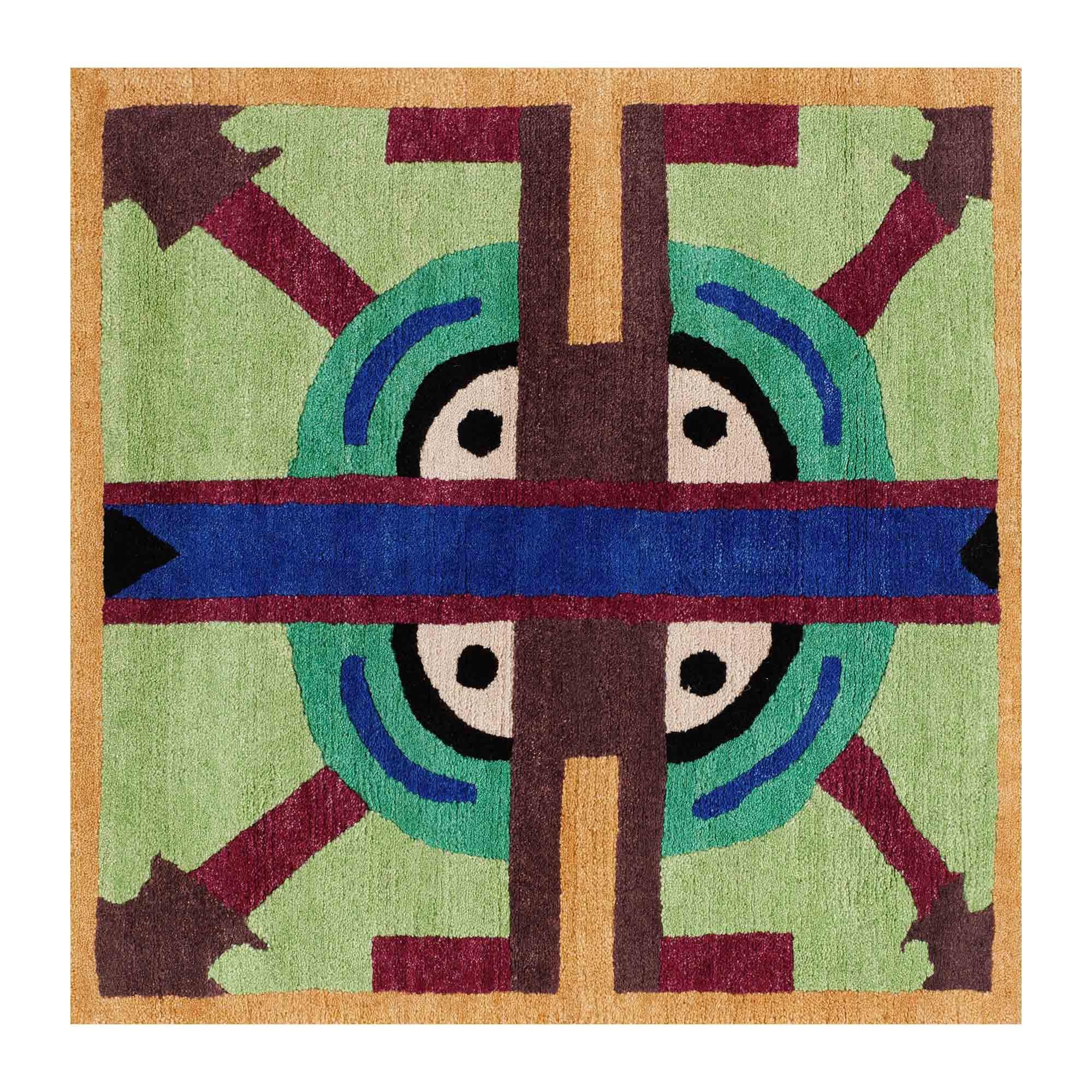 NDP22 Woollen Carpet by Nathalie Du Pasquier for Post Design Collection/Memphis For Sale