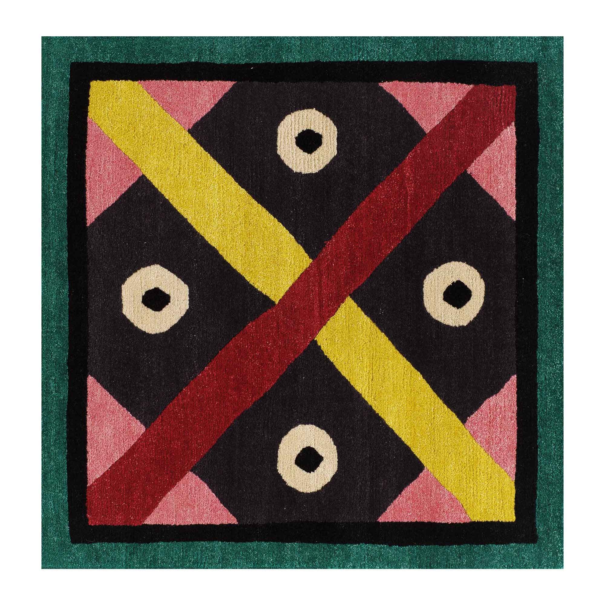 NDP23 Woollen Carpet by Nathalie Du Pasquier by Post Design Collection/Memphis For Sale