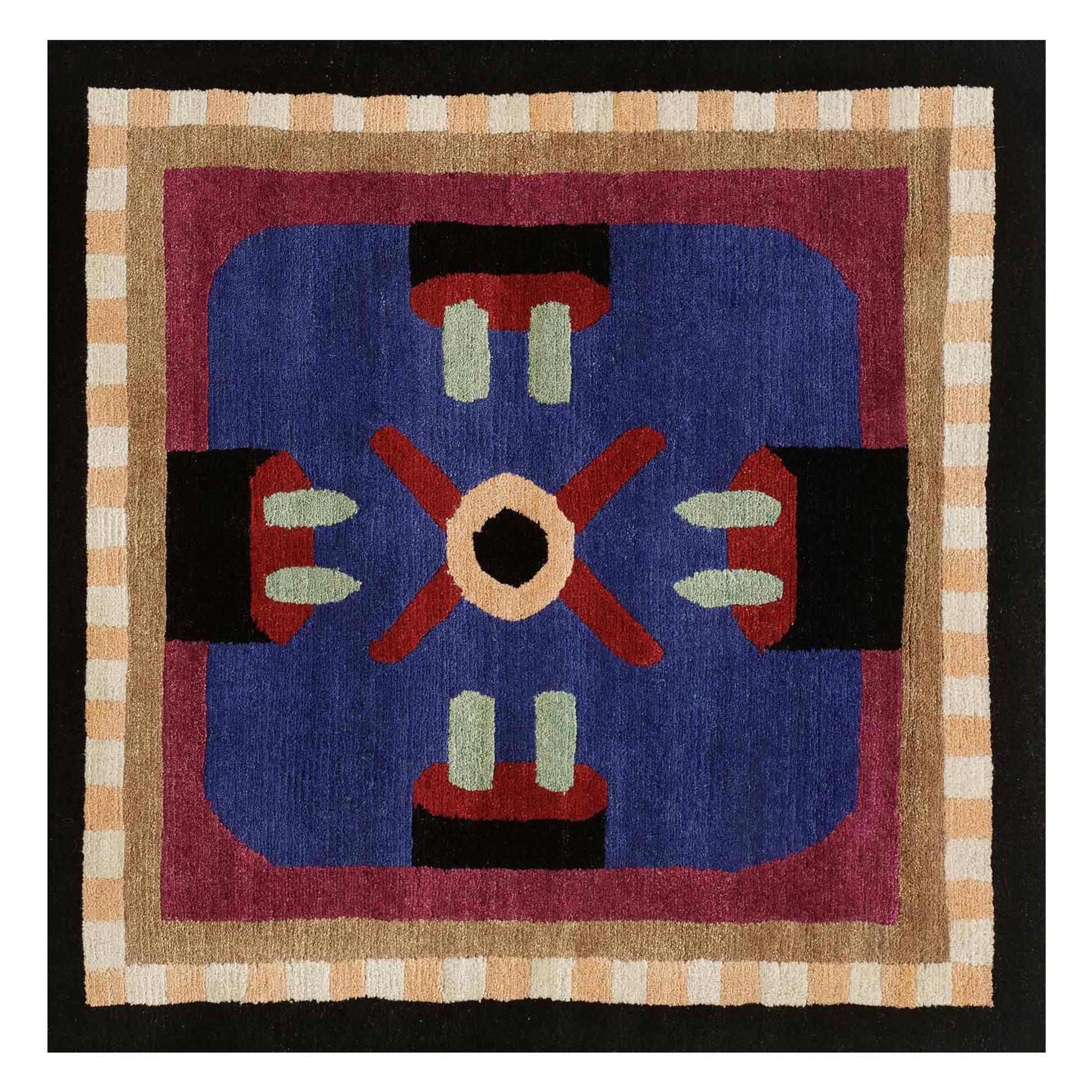 NDP25 Woollen Carpet by Nathalie Du Pasquier for Post Design Collection/Memphis For Sale