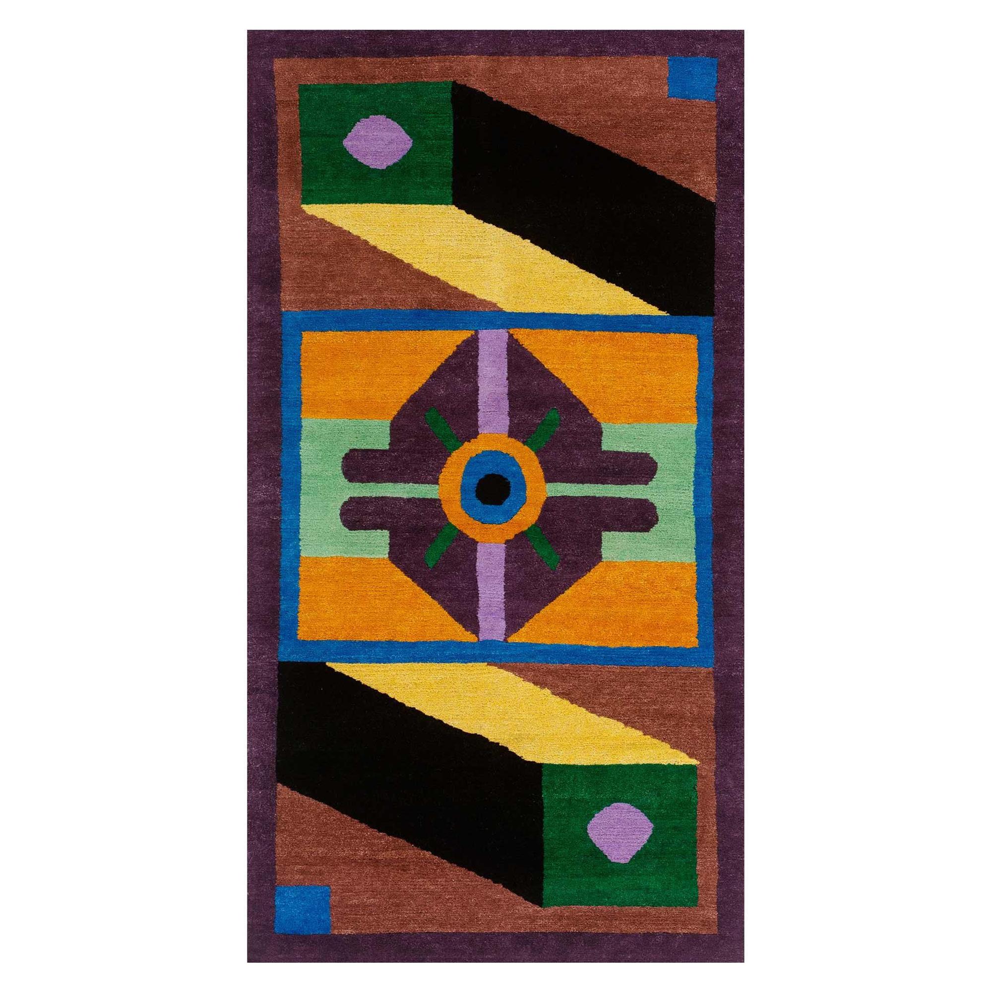 NDP33 Woollen Carpet by Nathalie du Pasquier for Post Design Collection/Memphis