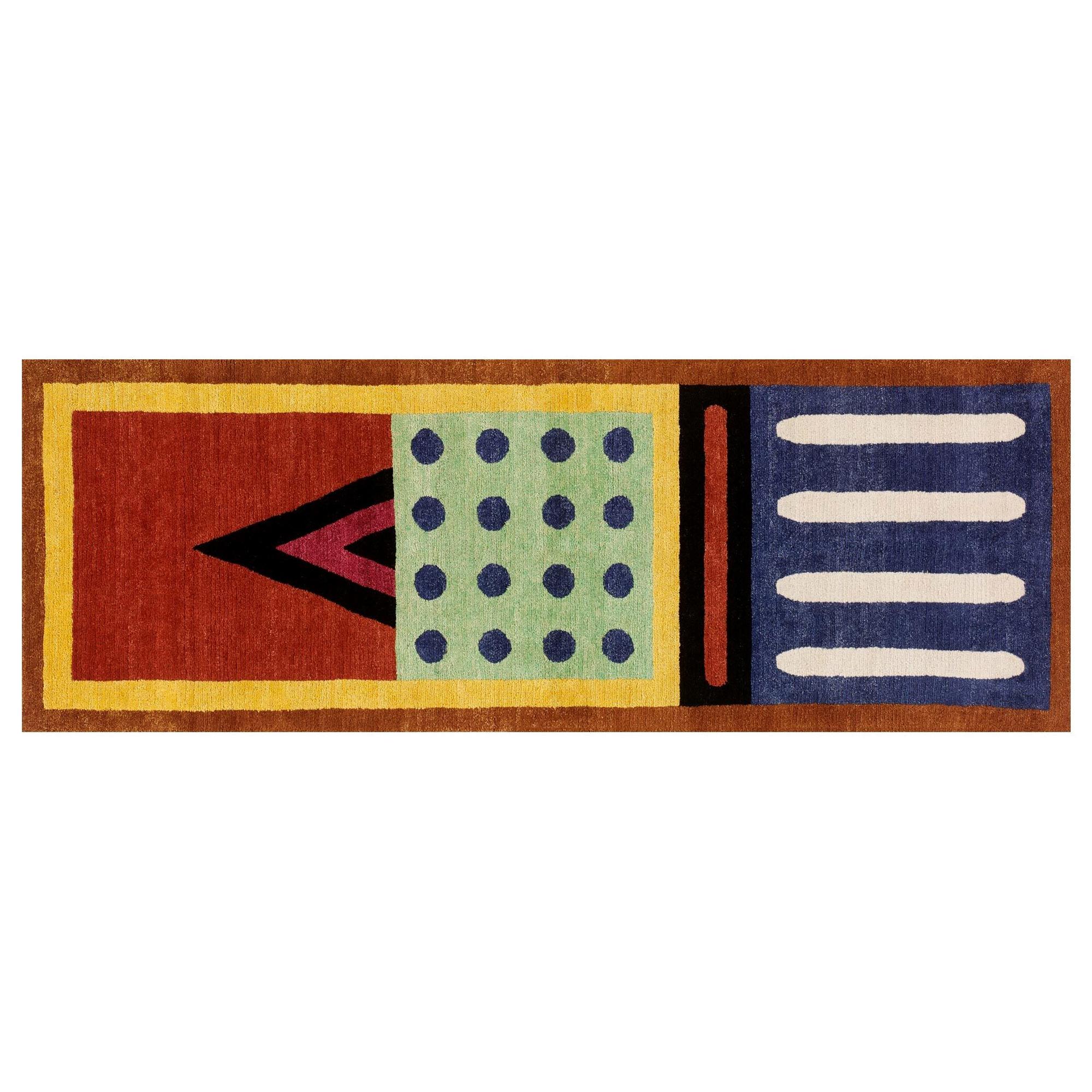 NDP36 Woollen Carpet by Nathalie du Pasquier for Post Design Collection/Memphis For Sale