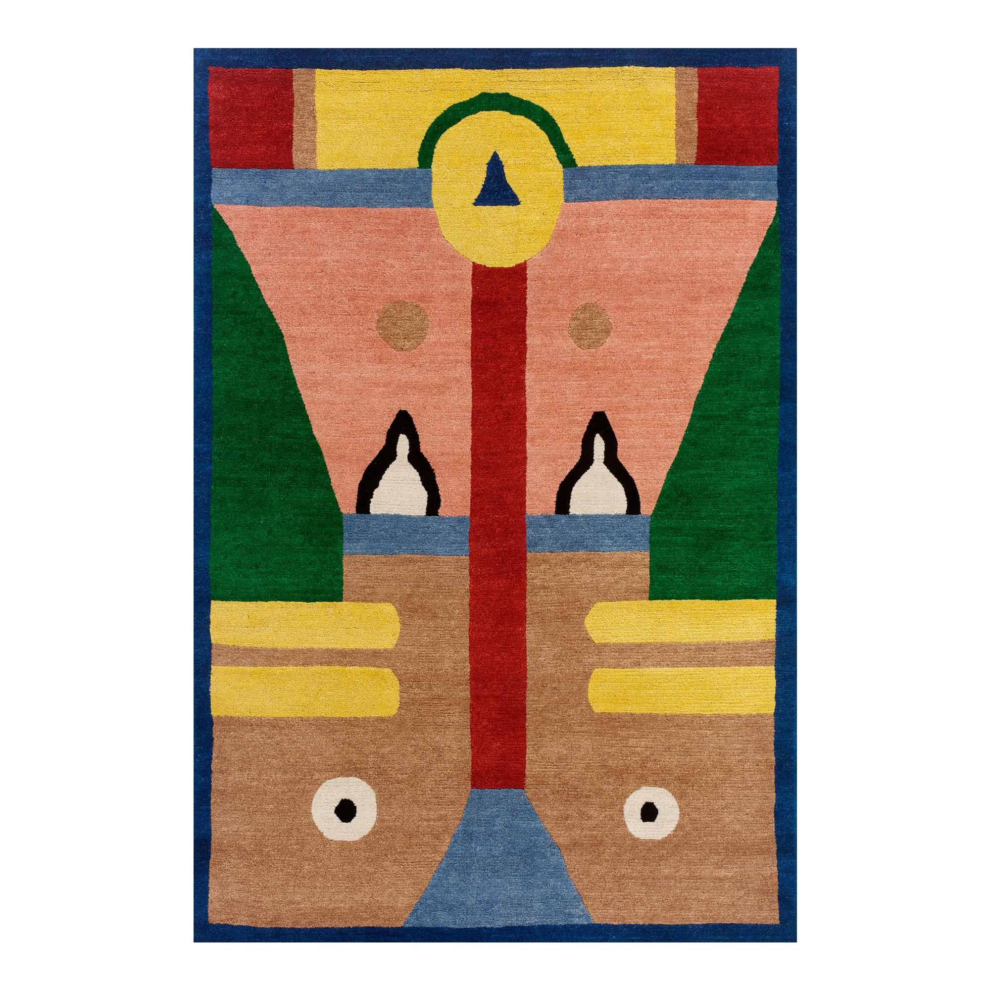 NDP41 Woollen Carpet by Nathalie Du Pasquier for Post Design Collection/Memphis For Sale