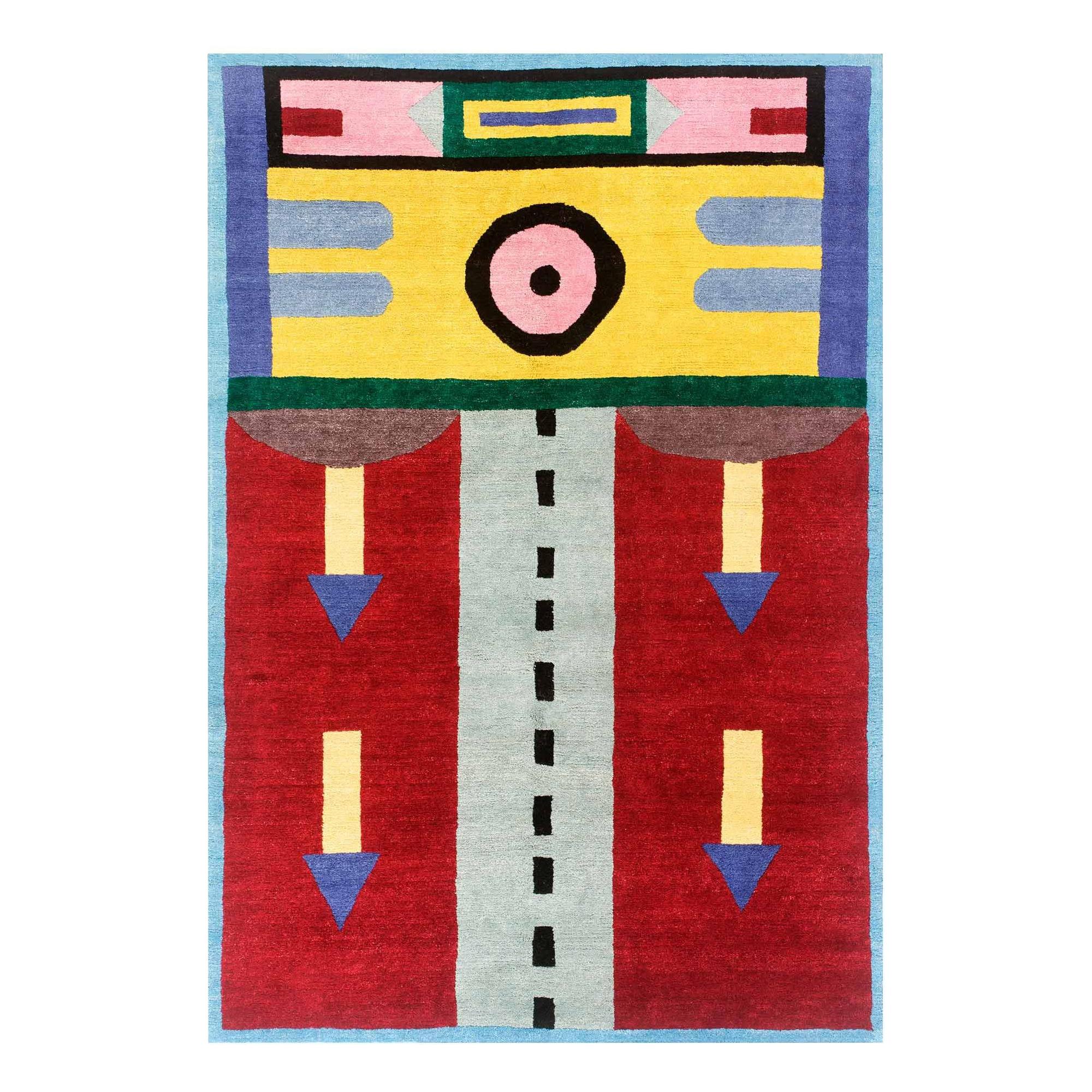 NDP42 Woollen Carpet by Nathalie du Pasquier for Post Design Collection/Memphis For Sale