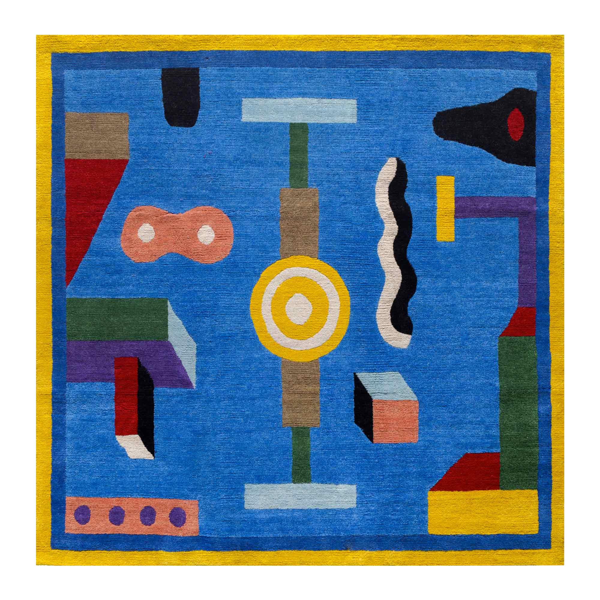 NDP45 Woollen Carpet by Nathalie Du Pasquier for Post Design Collection/Memphis For Sale